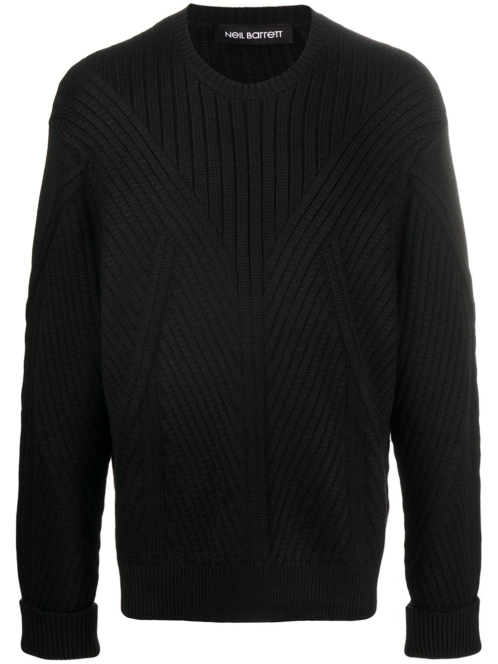 rib-knit jumper - 1