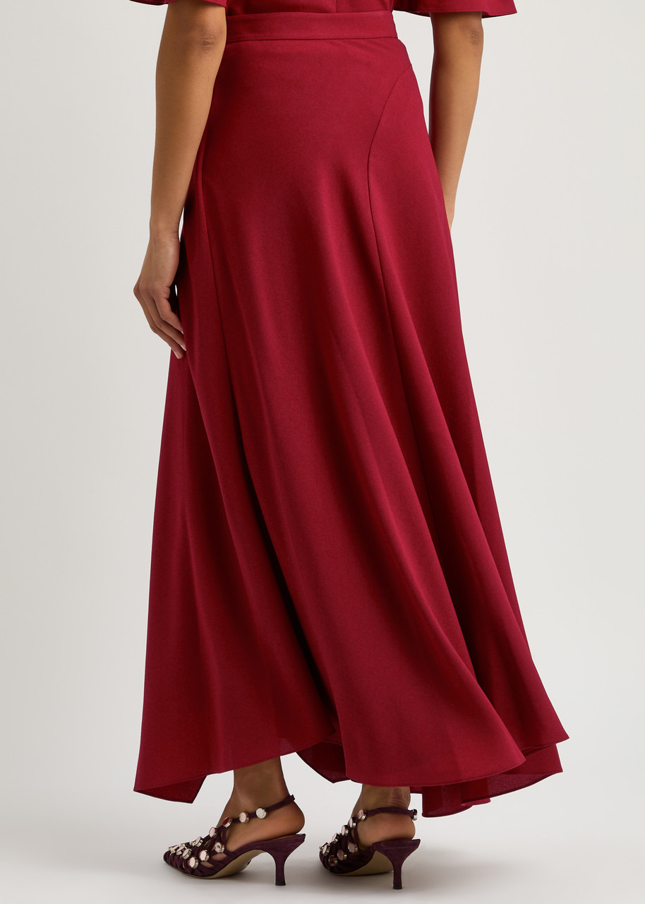 Roksanda Asha Draped Crepe Maxi Skirt - 3