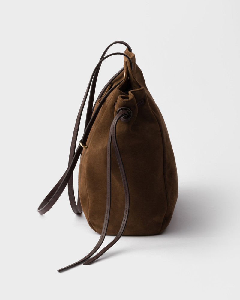 Prada Carry medium suede tote bag 6