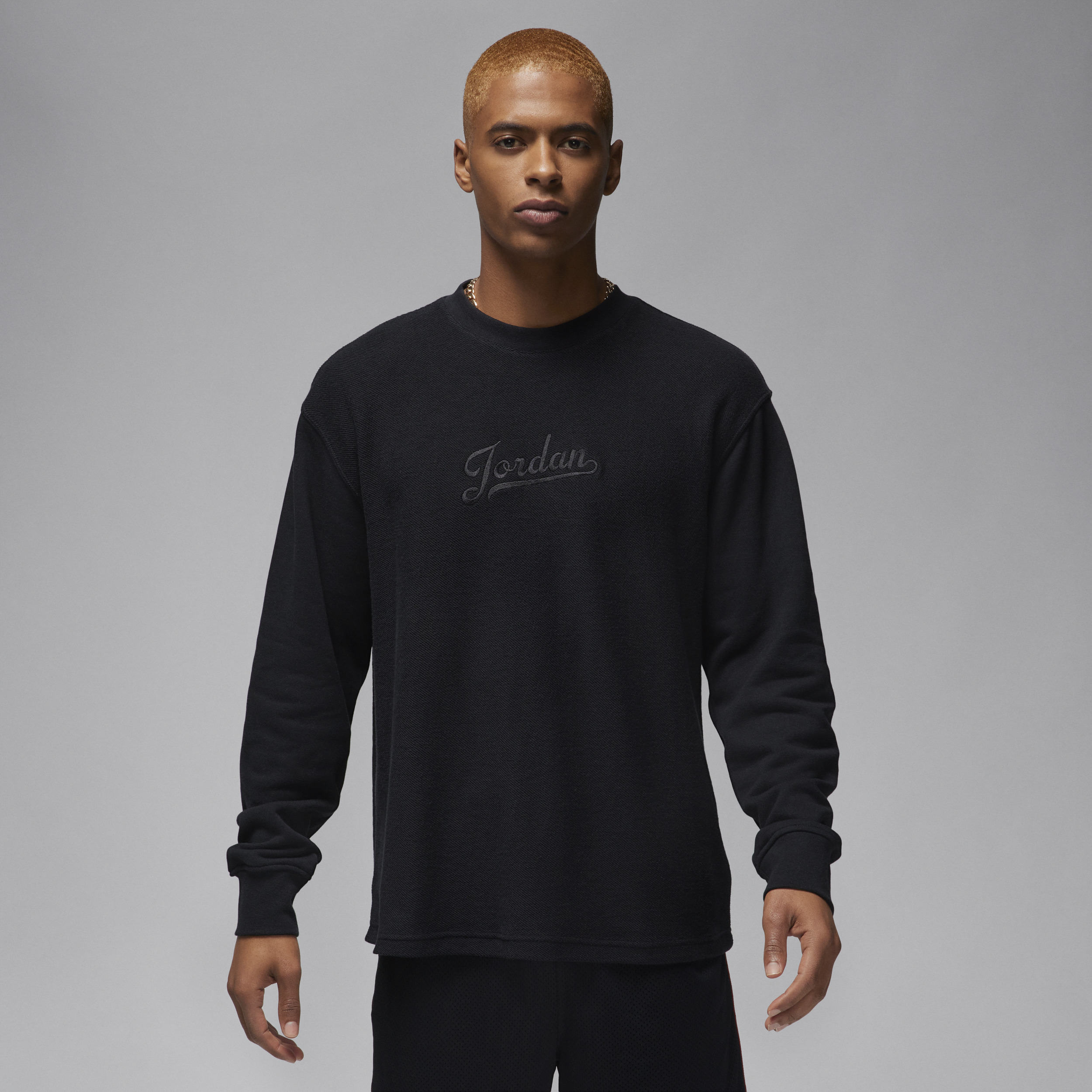 Men's Jordan Flight MVP Long-Sleeve Fleece Top - 1