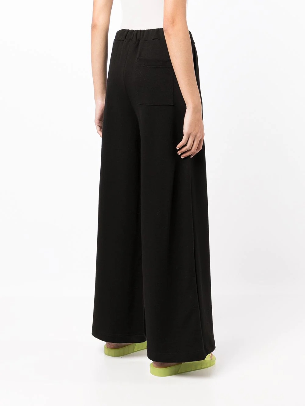 elasticated straight trousers - 4