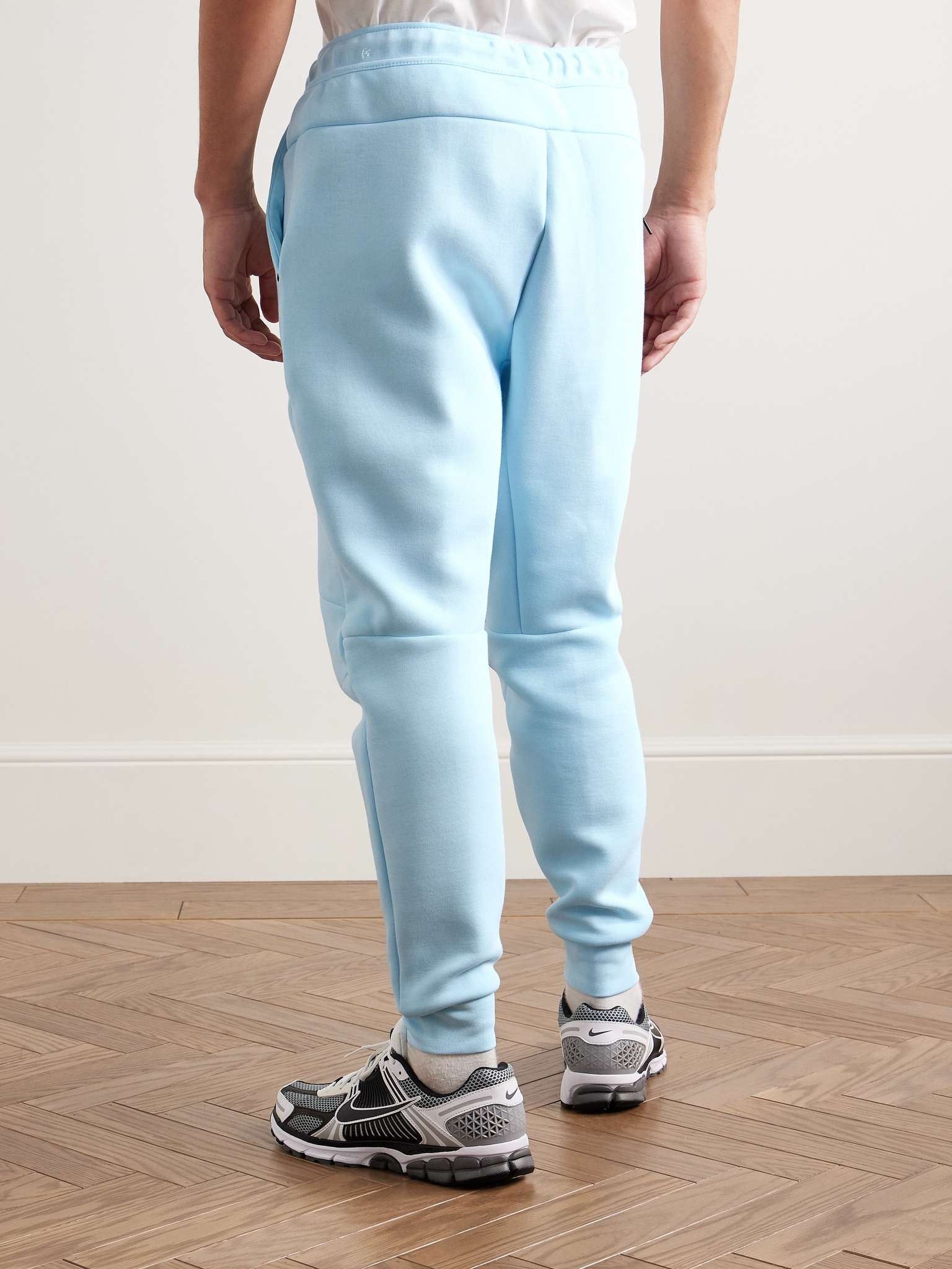 Slim-Fit Tapered Logo-Print Cotton-Blend Tech Fleece Sweatpants - 4