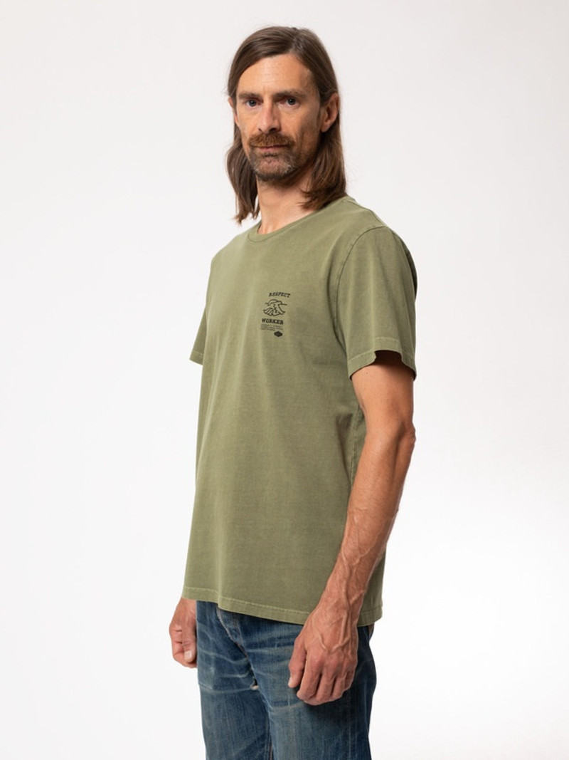 Nudie Jeans Roy Respect The Worker Faded Green outlook