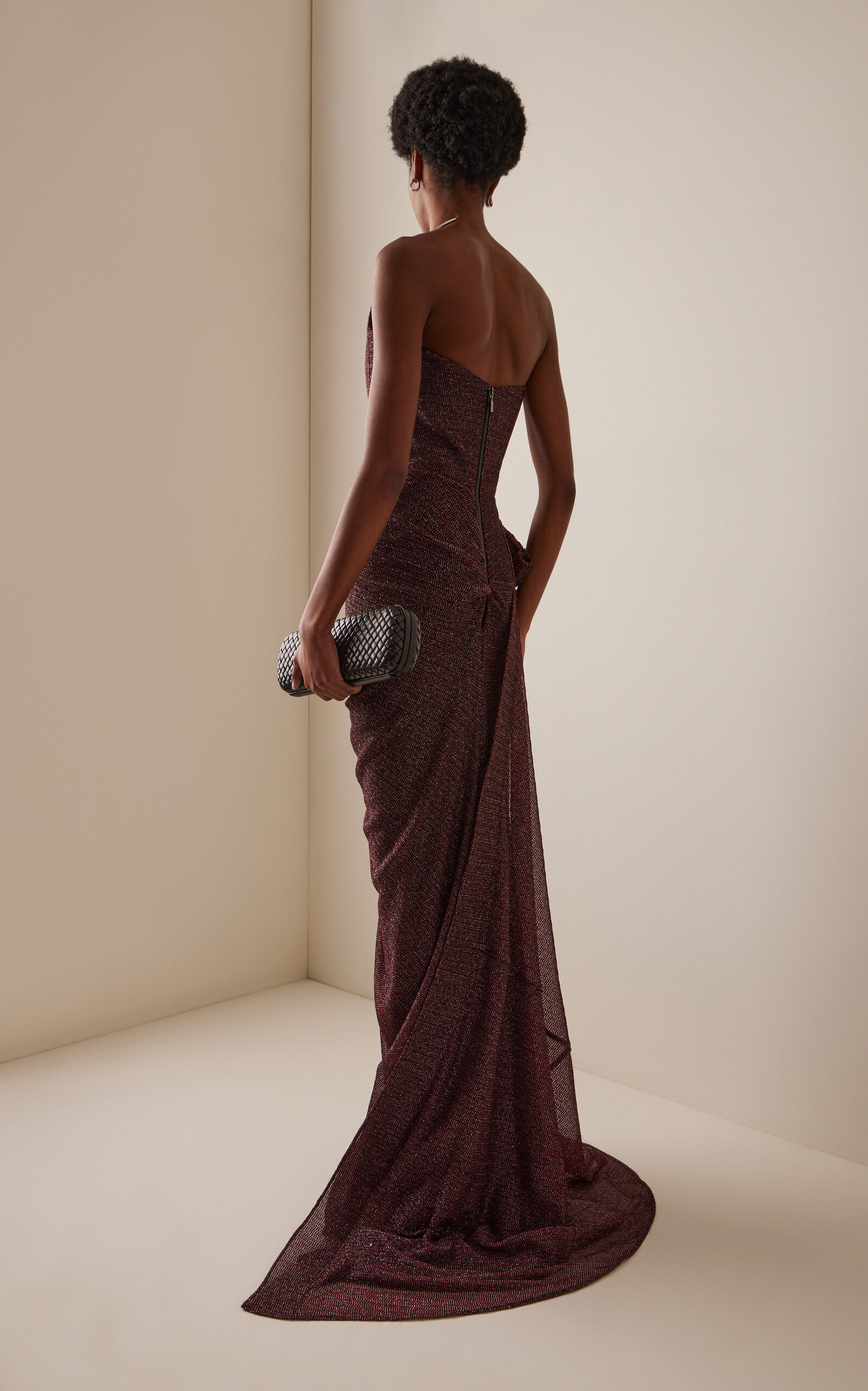 Lexicon Strapless Gown burgundy - 4