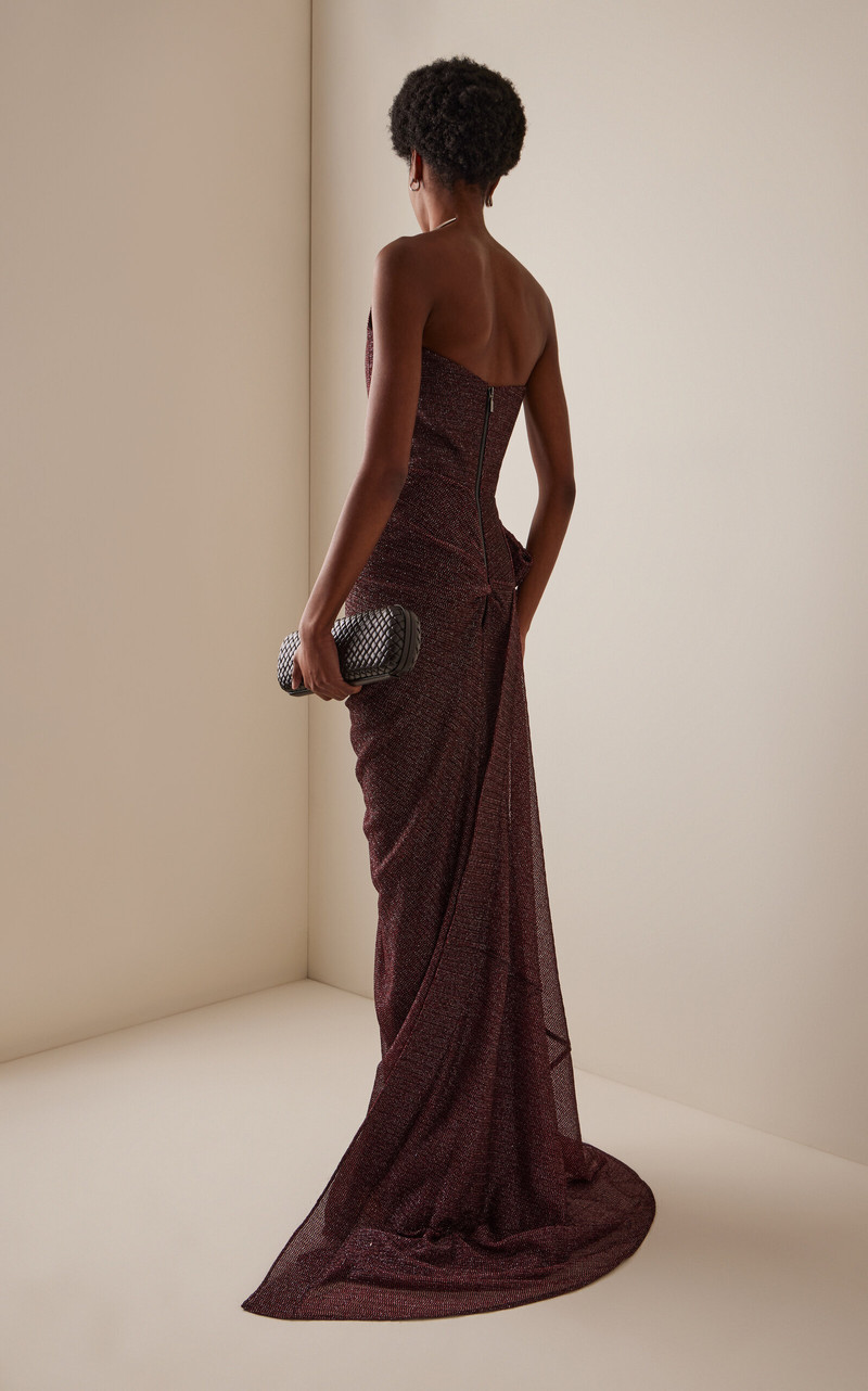 Lexicon Strapless Gown burgundy 4
