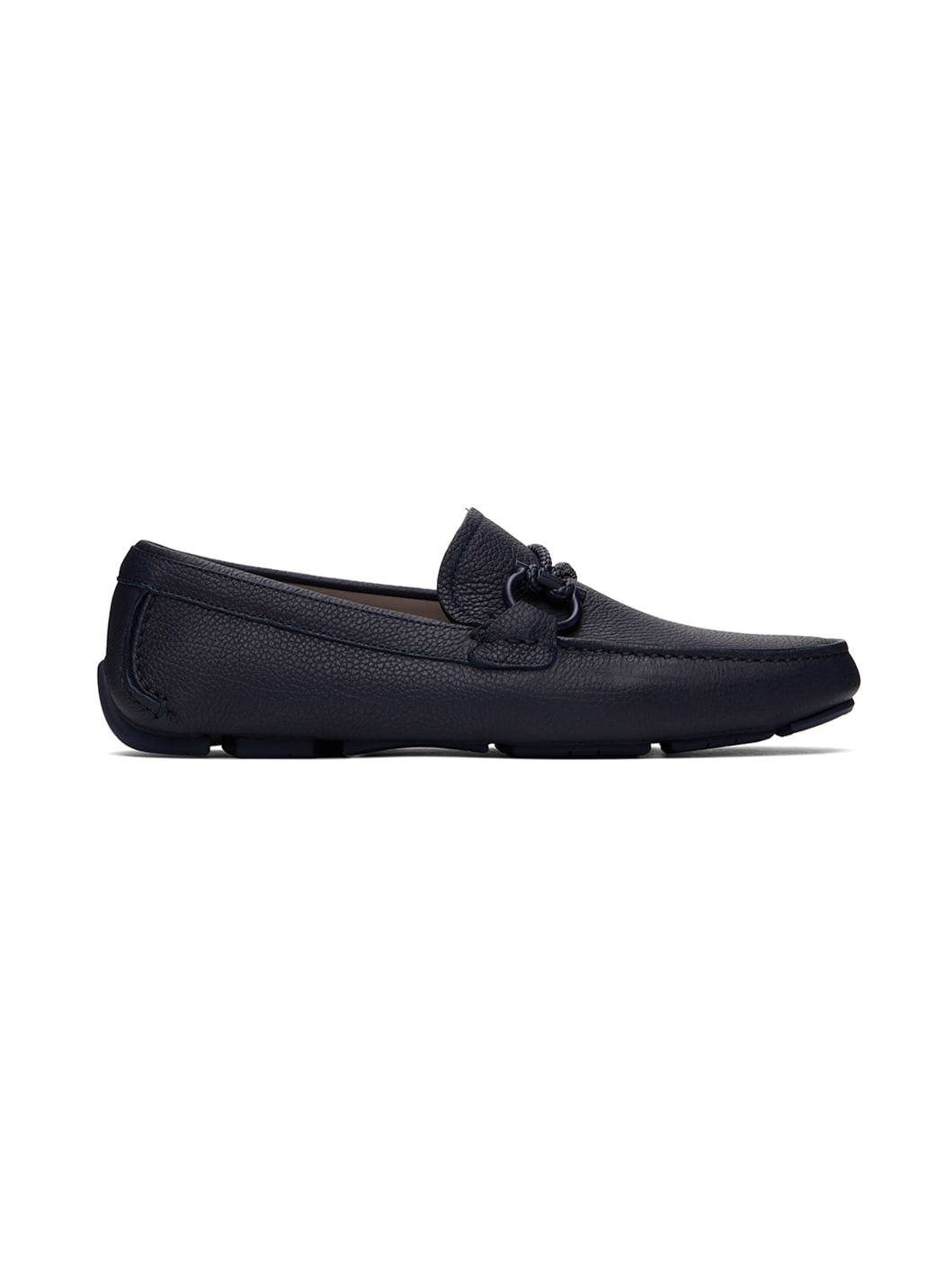 Navy Driver Loafers - 1