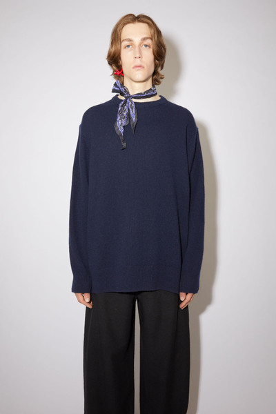 Acne Studios Crew neck sweater - Navy outlook