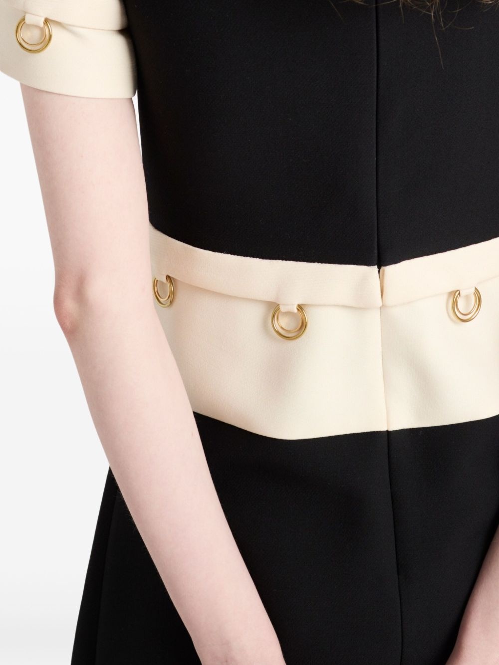 ring-detail midi dress - 6