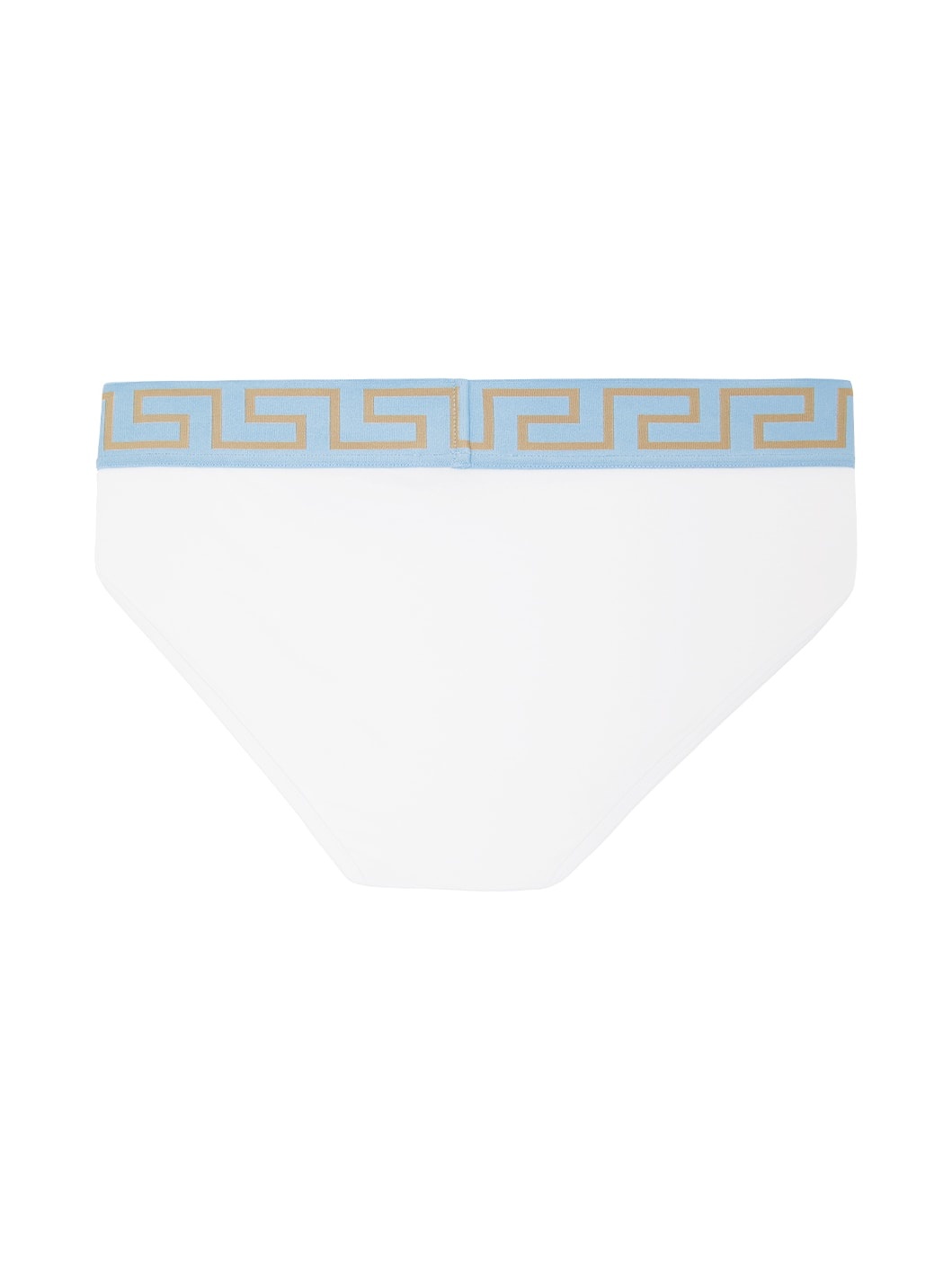 White Greca Border Briefs - 2