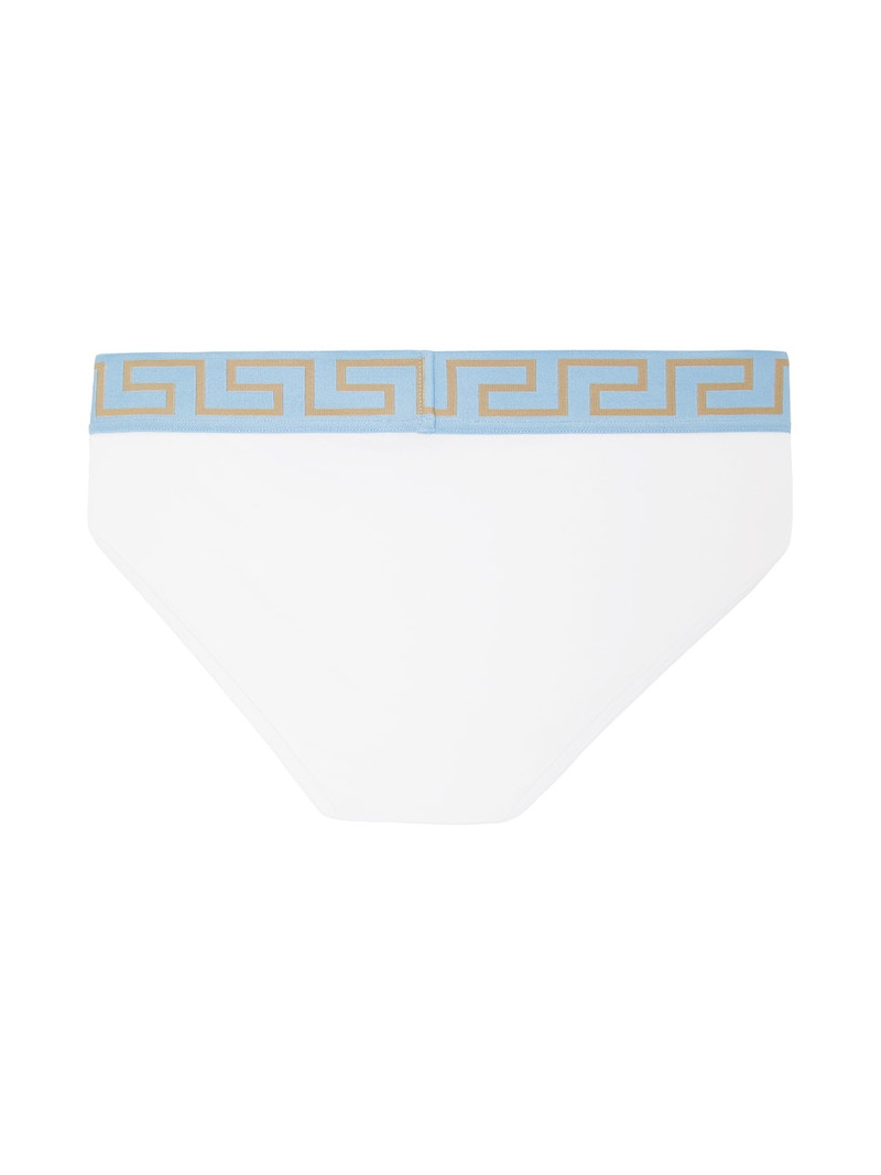 VERSACE White Greca Border Briefs outlook
