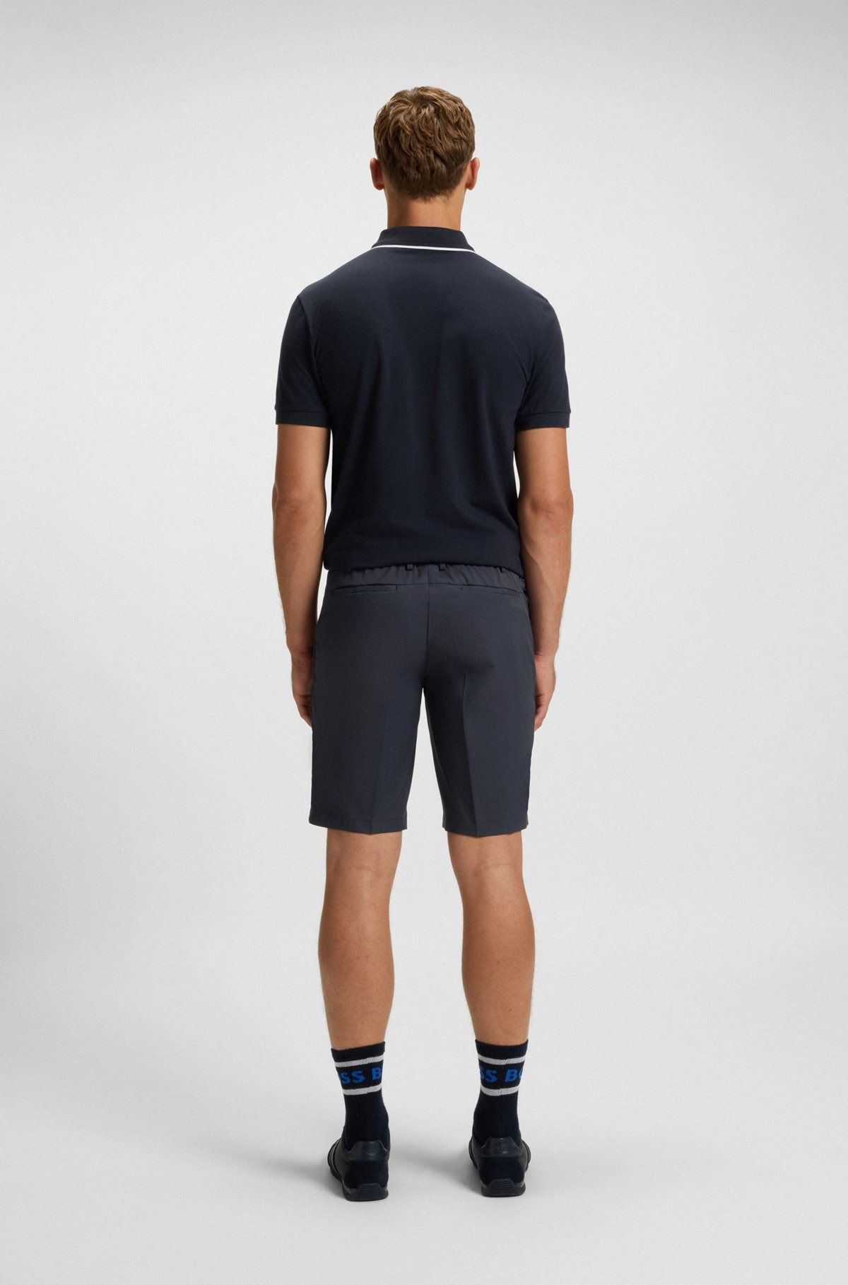 WATER-REPELLENT SHORTS WITH EASY-IRON FINISH - 4
