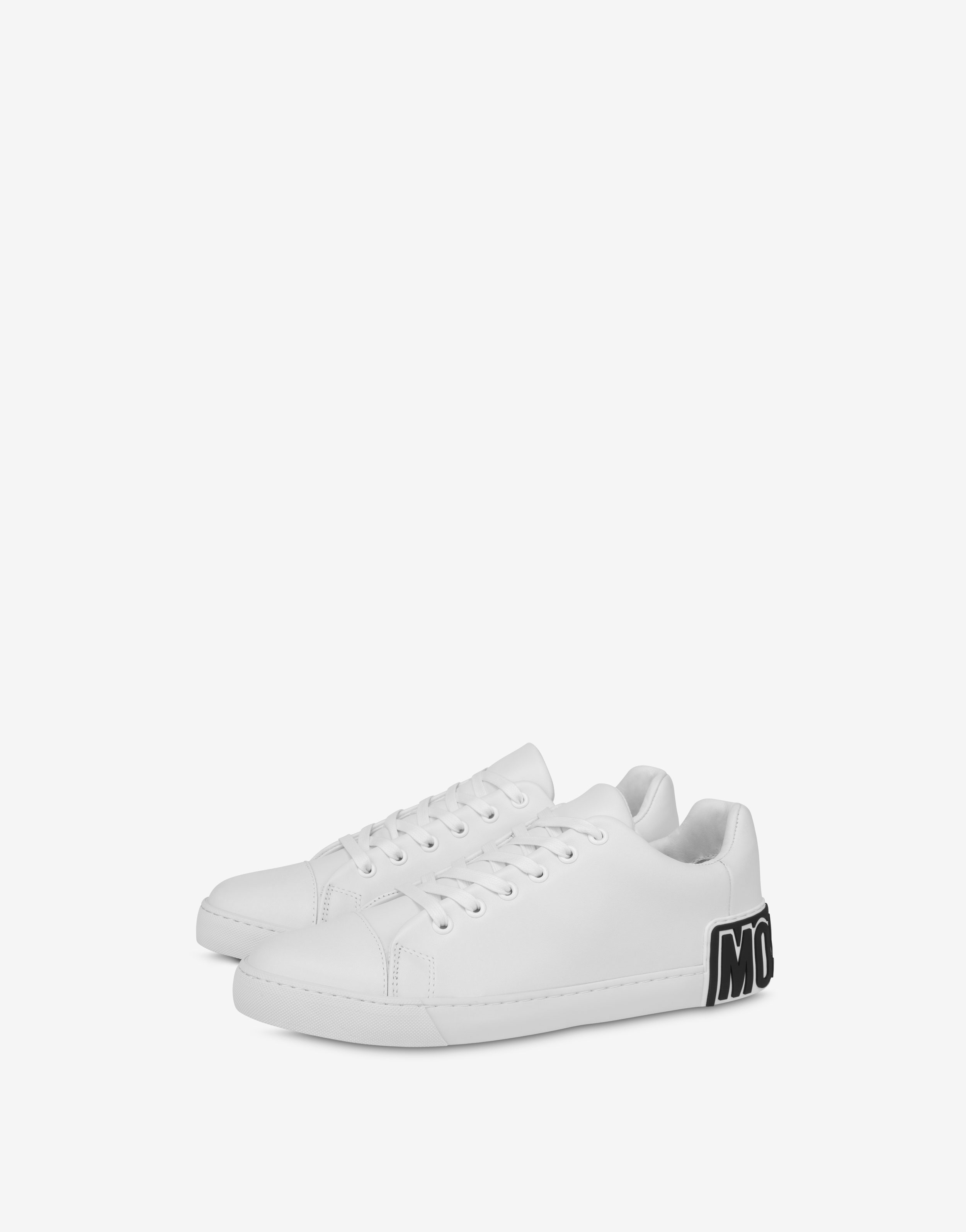 MAXI LOGO CALFSKIN SNEAKERS - 1