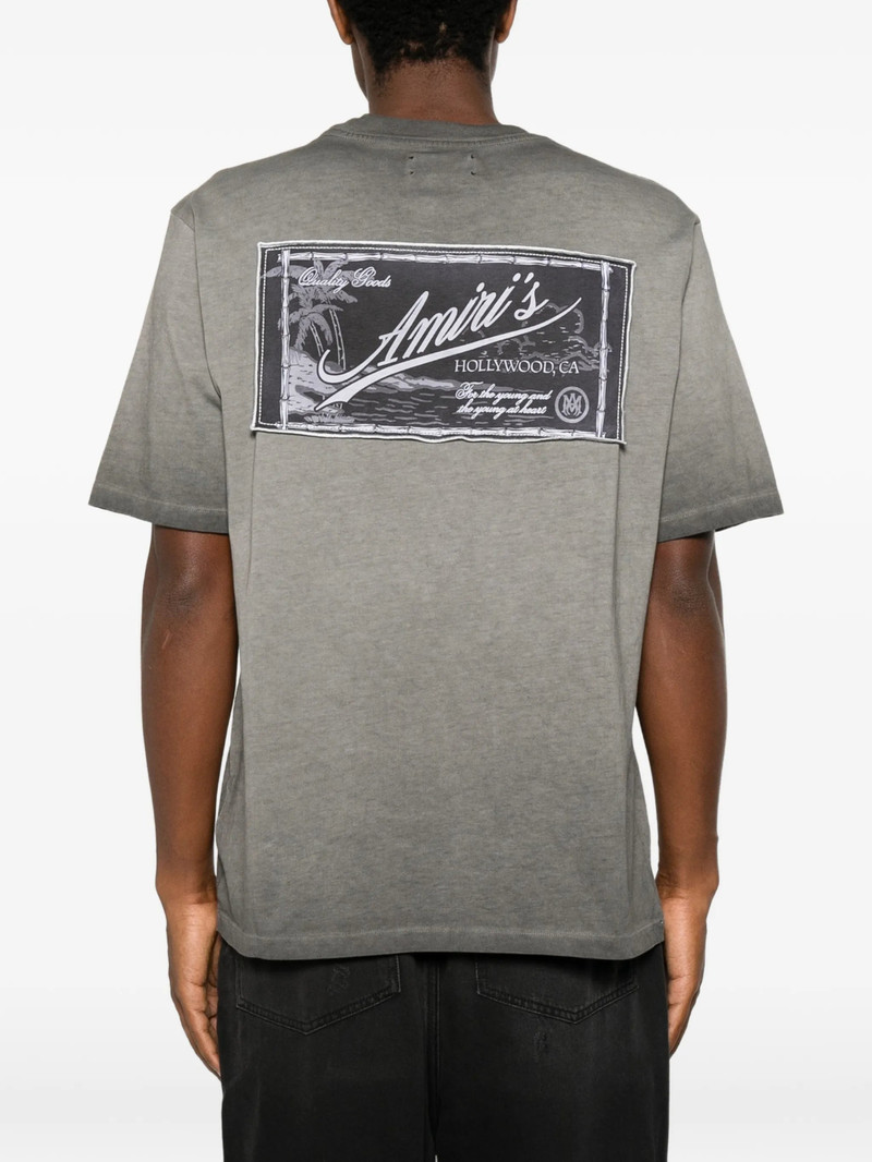 AMIRI Amiri Faded Logo-patch Cotton T-shirt outlook