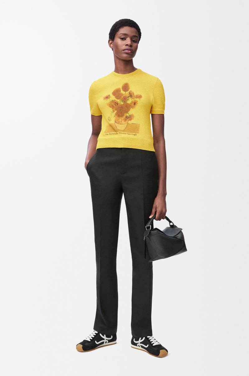Loewe Short sleeve sweater in cotton blend outlook