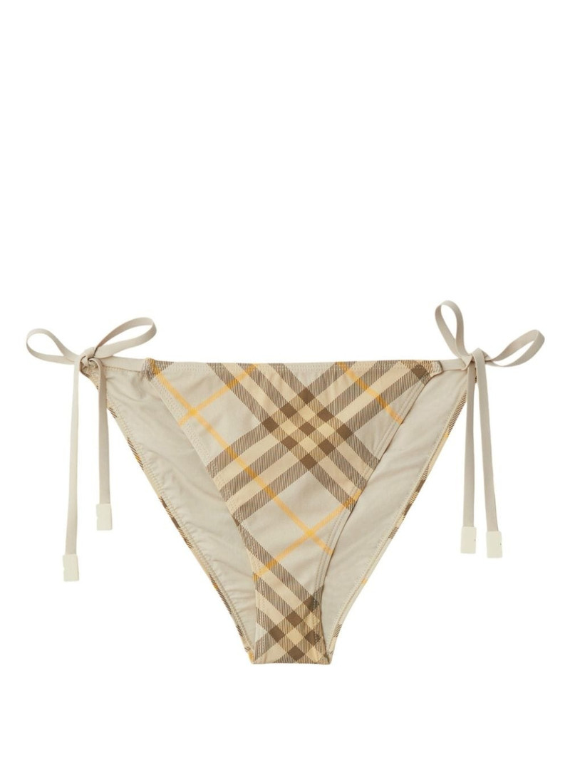 check-print bikini briefs 1