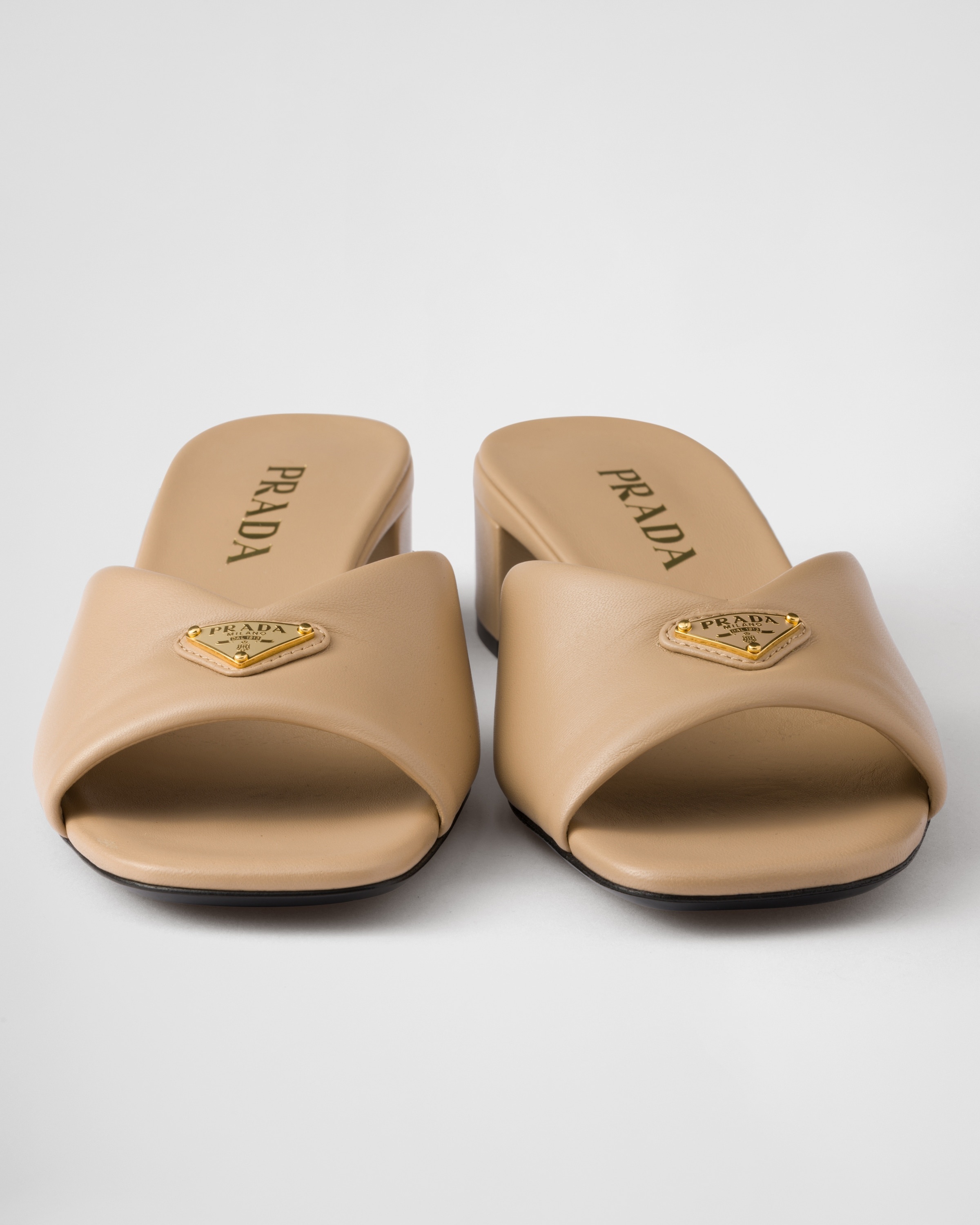Padded nappa leather sandals - 5