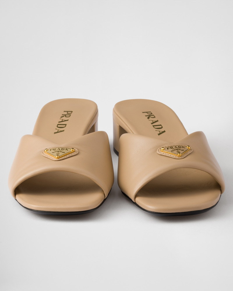 Padded nappa leather sandals 5