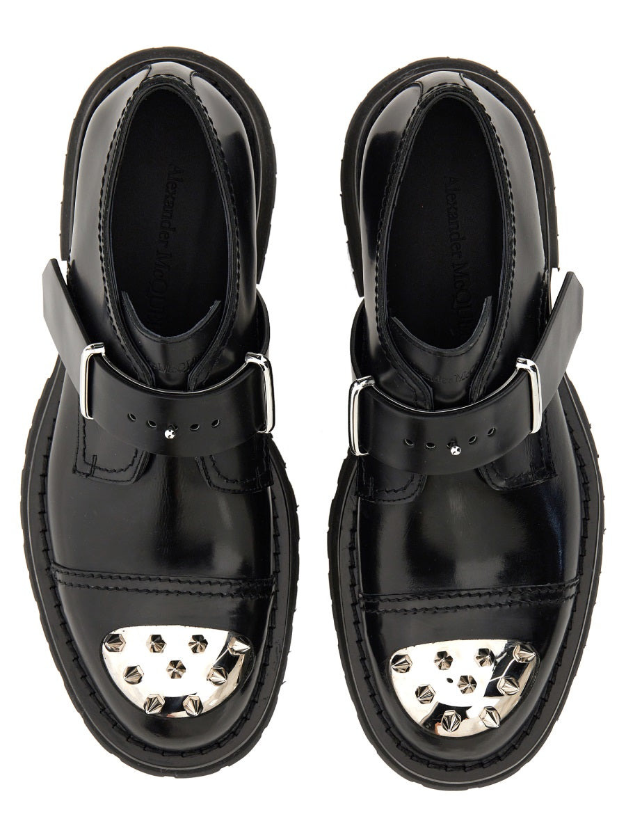 Alexander Mcqueen Men Studded Derby Loafer - 4