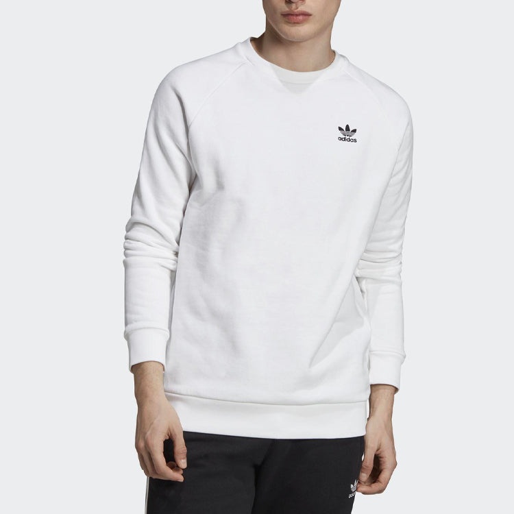 adidas originals Casual Sports Pullover Round Neck White ED6208 - 3