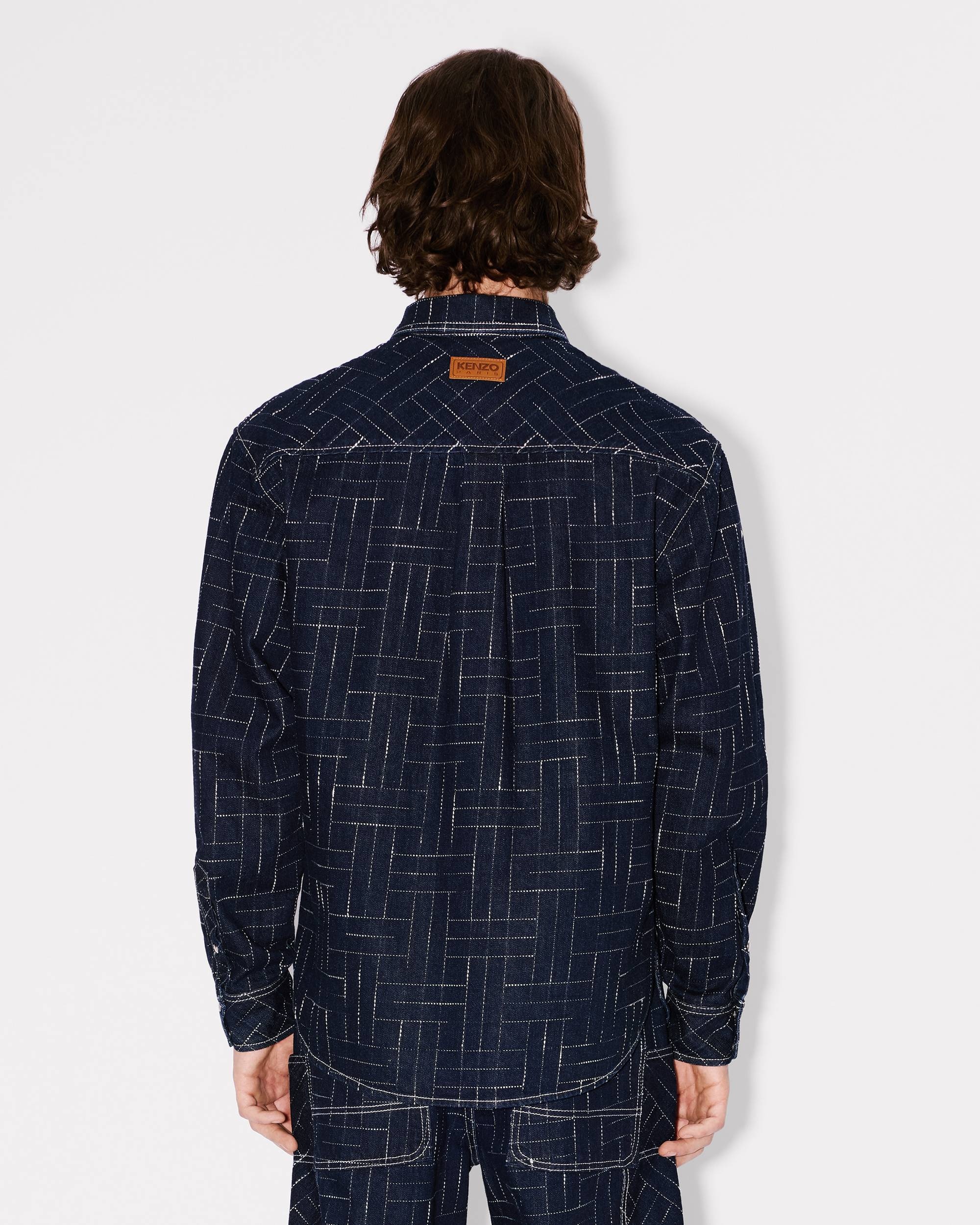 'KENZO Weave' shirt in japanese denim - 4