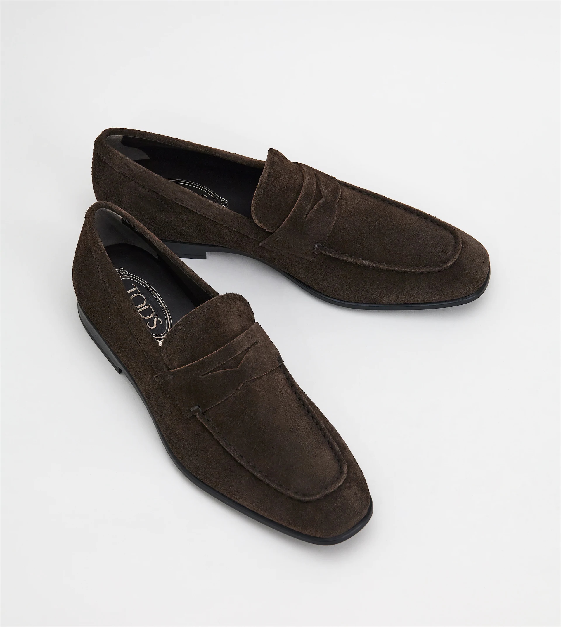 LOAFERS IN SUEDE - BROWN - 2