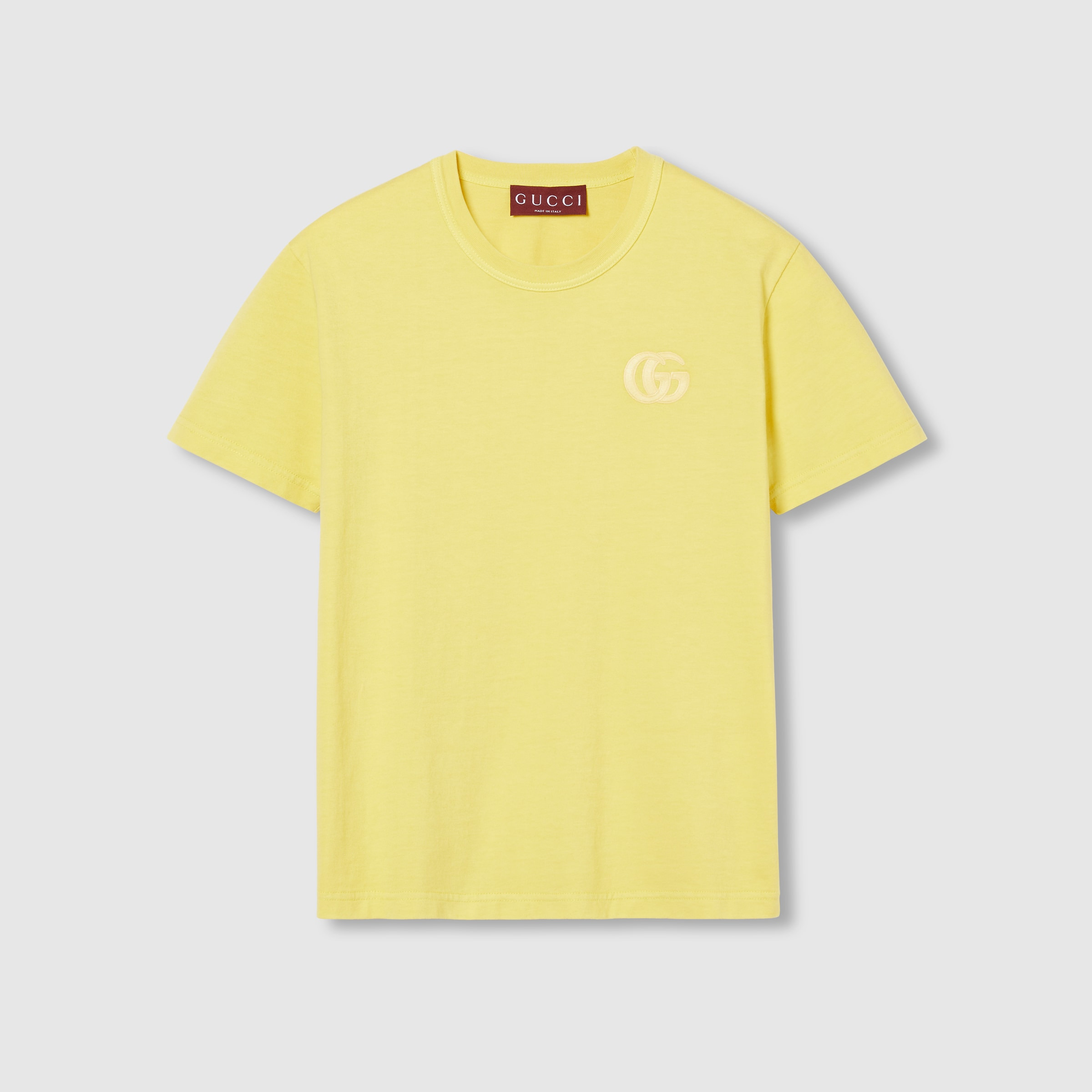 Embroidered cotton jersey T-shirt - 1