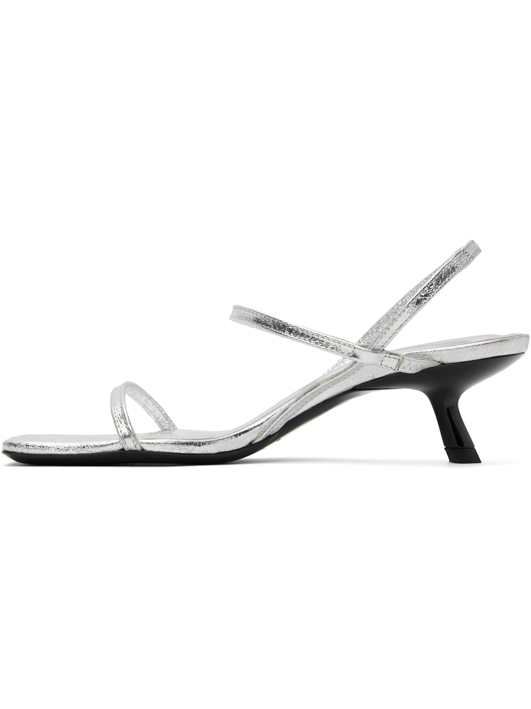 Silver Hilda Heeled Sandals - 3