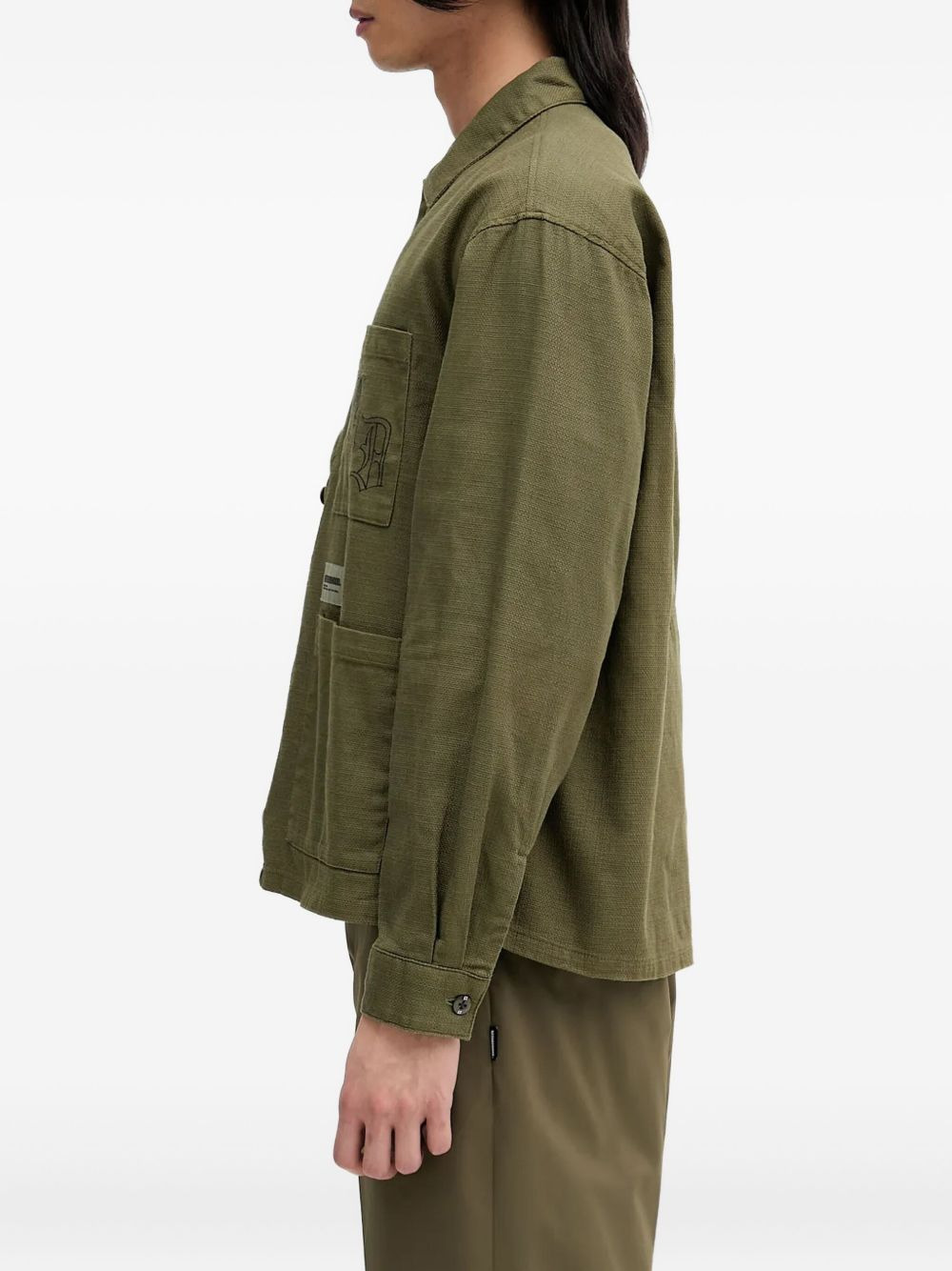 embroidered overshirt - 2