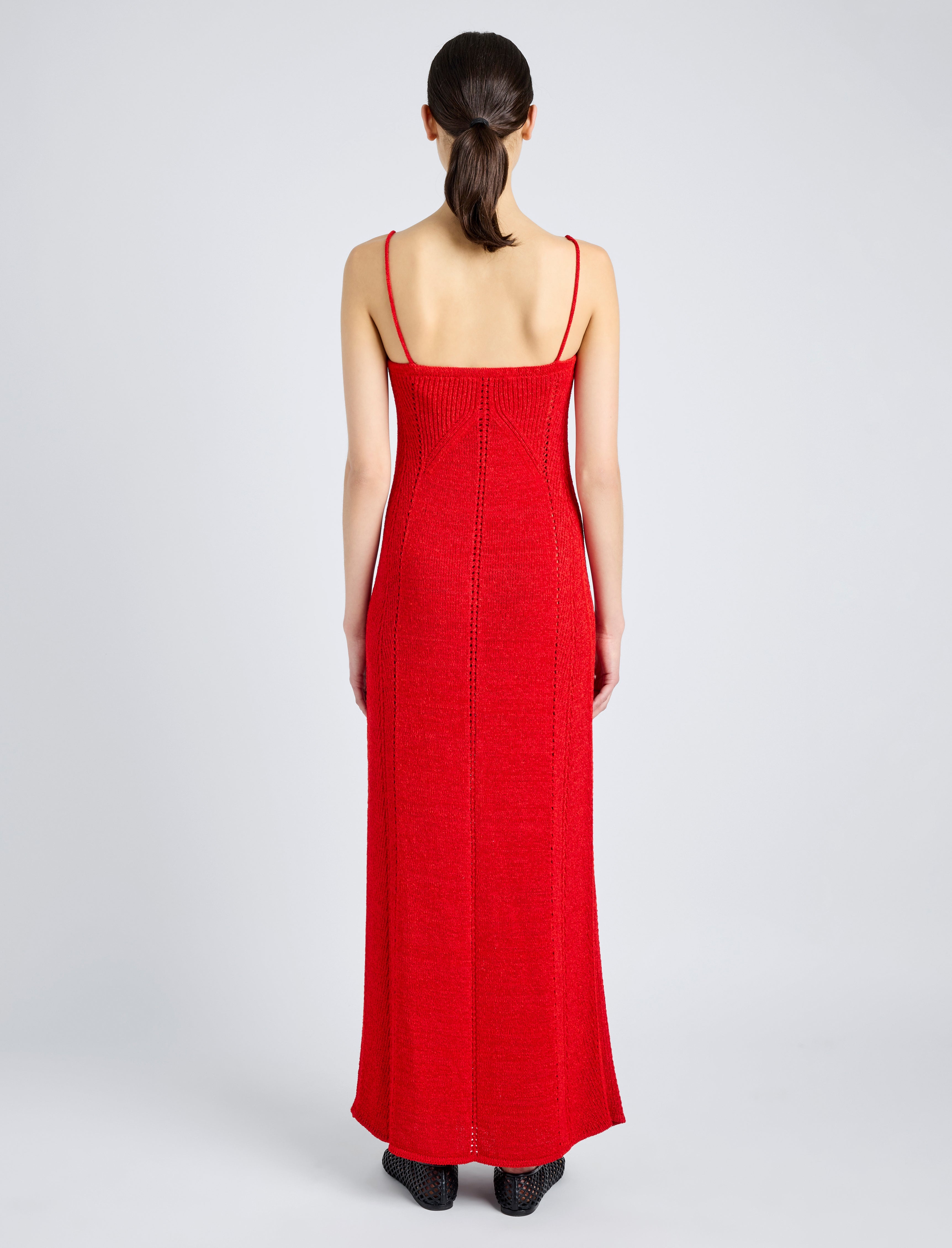 Suki Dress in Viscose Ribbon Knit - 4