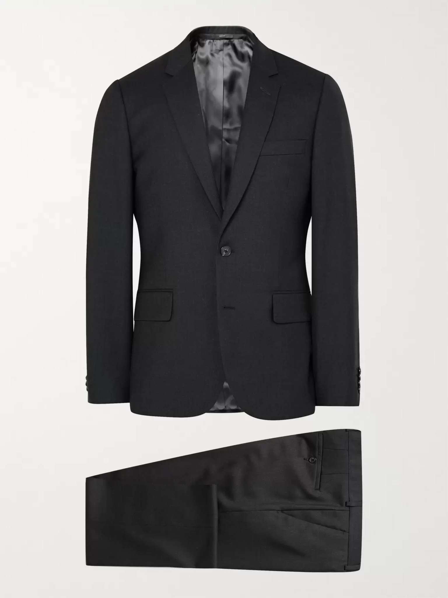 Grey A Suit To Travel In Soho Slim-Fit Wool Suit - 1