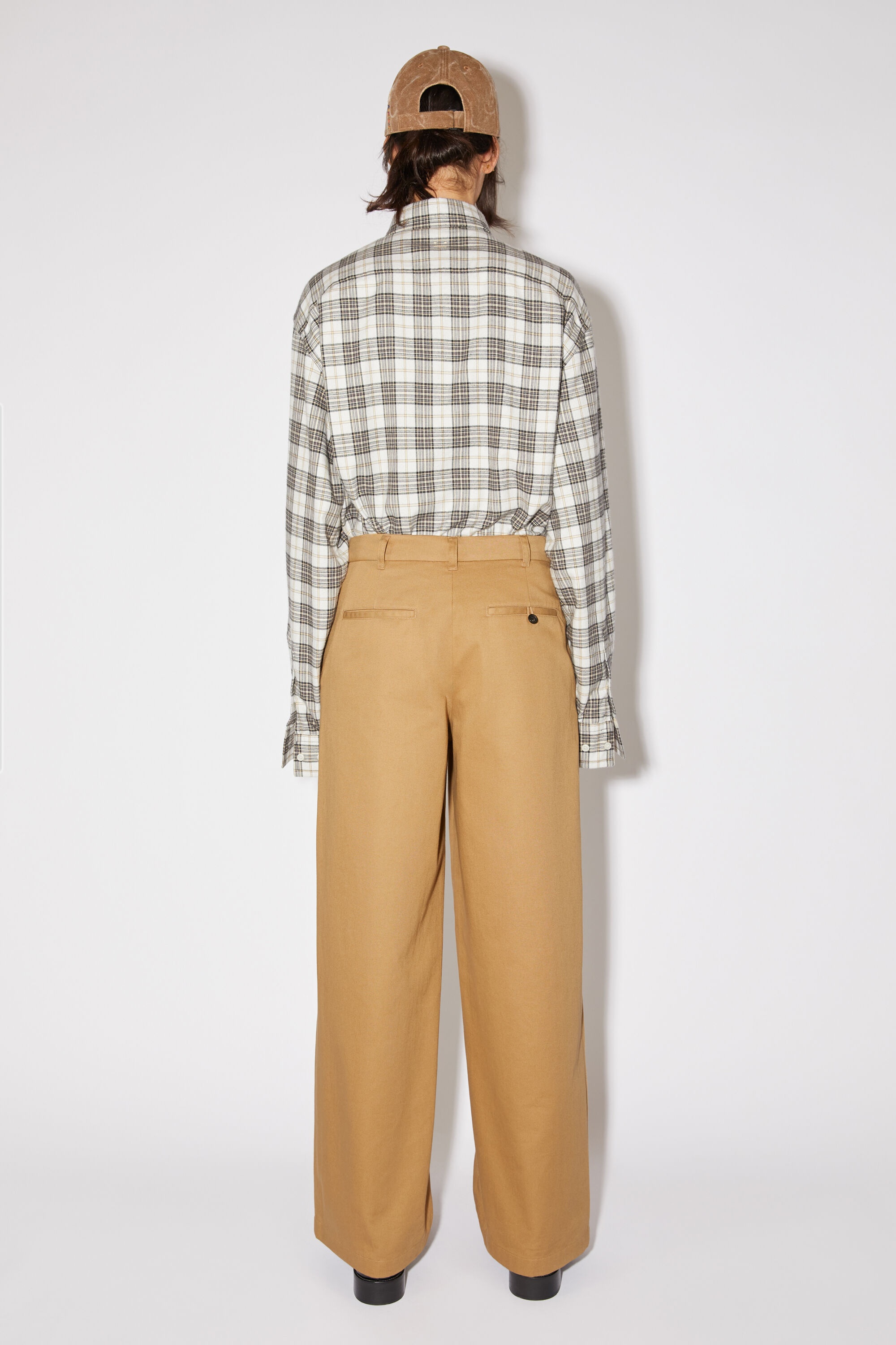 Twill chino trousers - Camel brown - 3