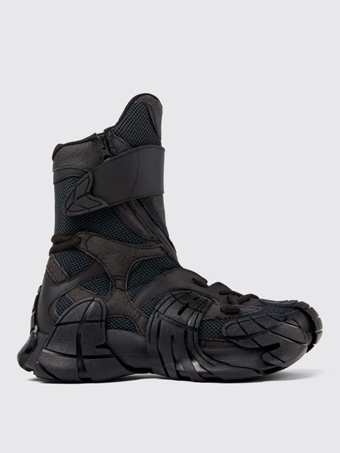 CamperLab Tormenta recycled mesh and rubber ankle boots - 1