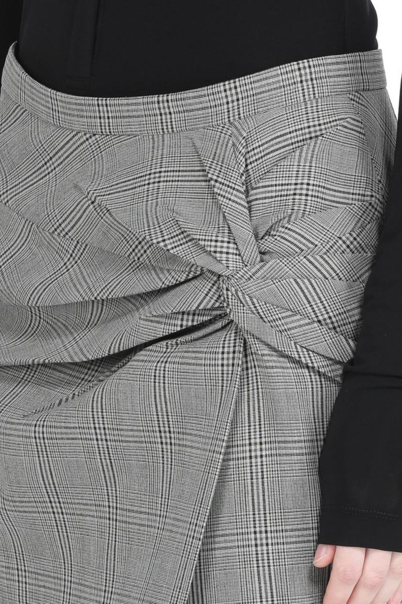 CHECKED MINI SKIRT 5