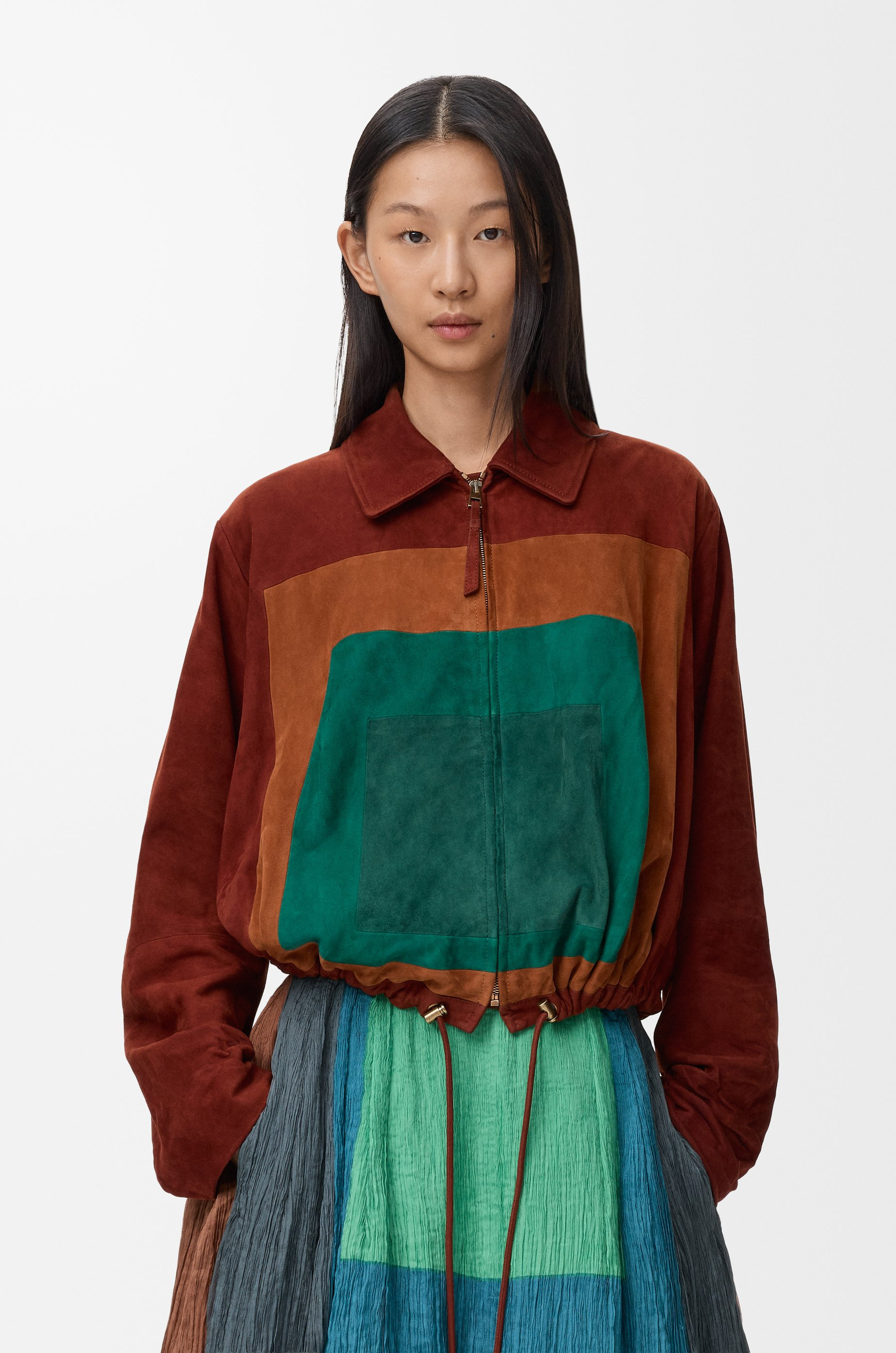 Balloon jacket in suede goatskin - 3