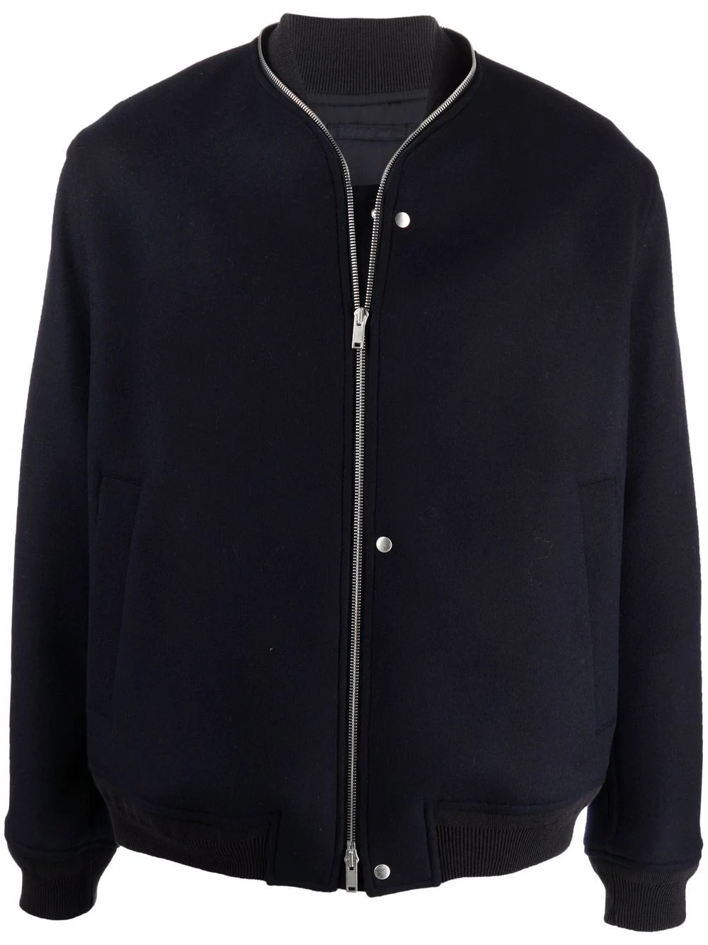 zip-detail bomber jacket - 1