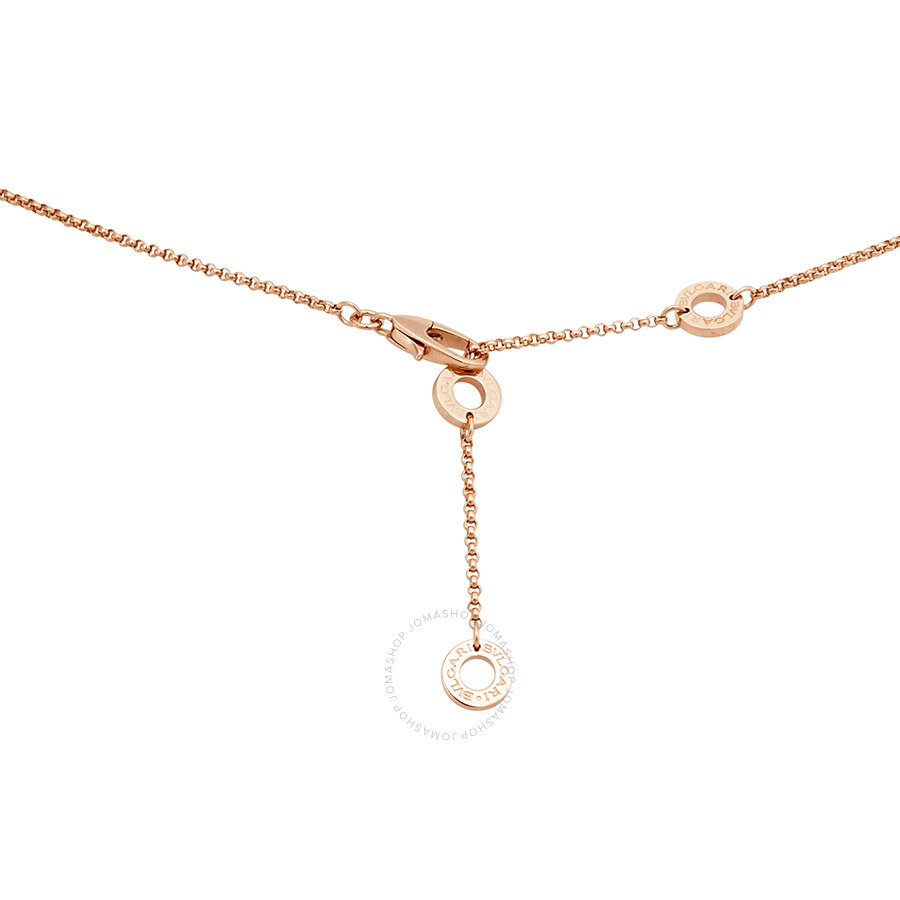 Bvlgari B.Zero1 18K Pink Gold Diamond Necklace - 3