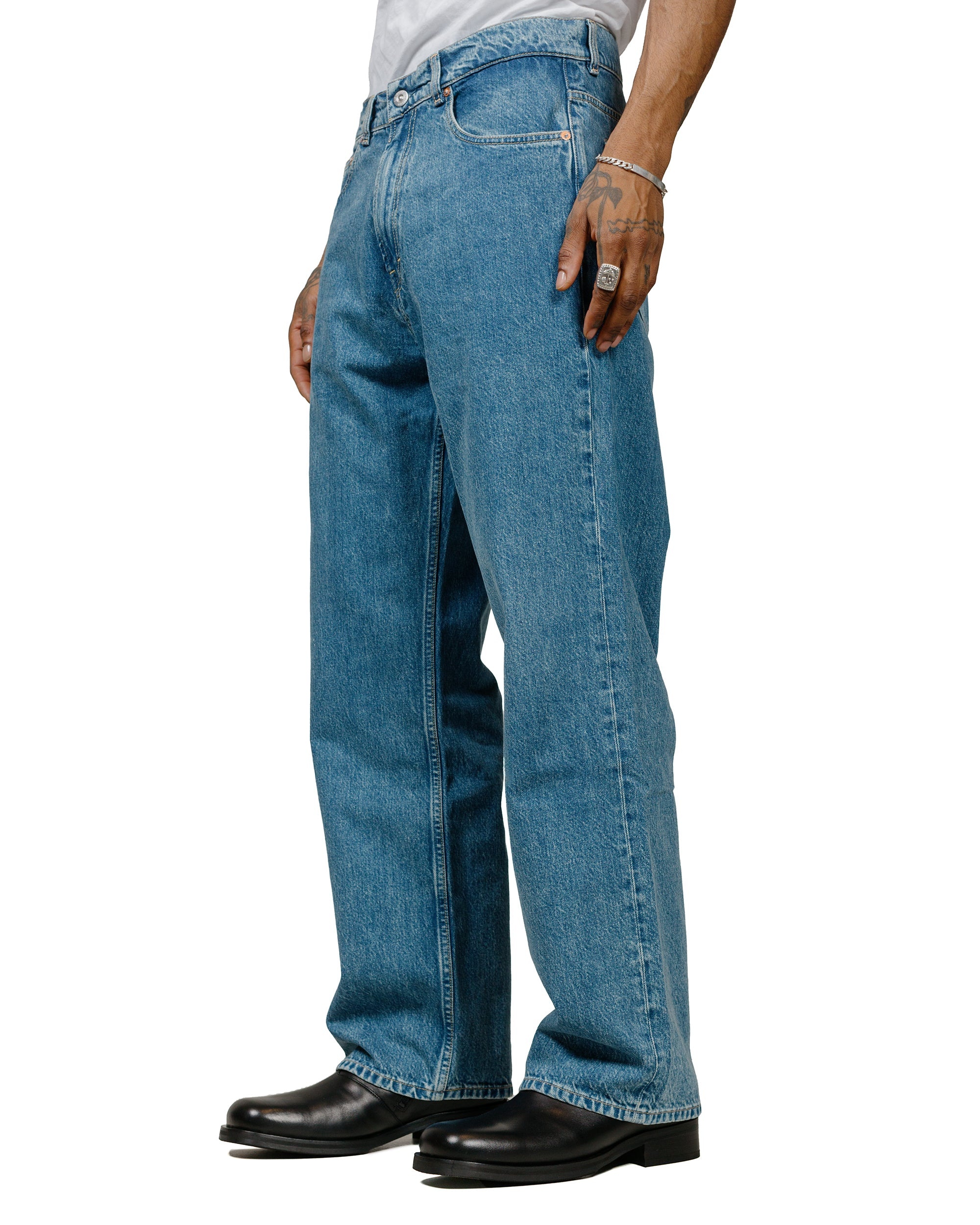 Third Cut Blue Tech Wash Denim - 2