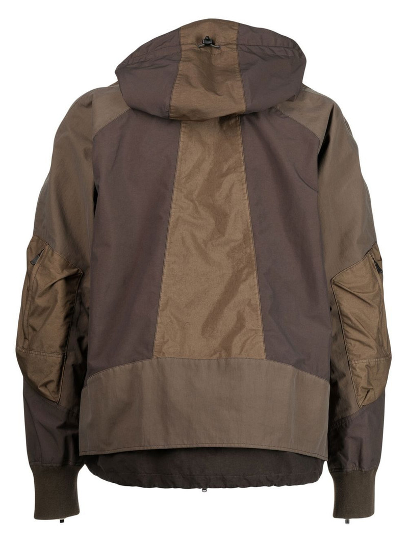 The Viridi-anne panelled hooded jacket outlook