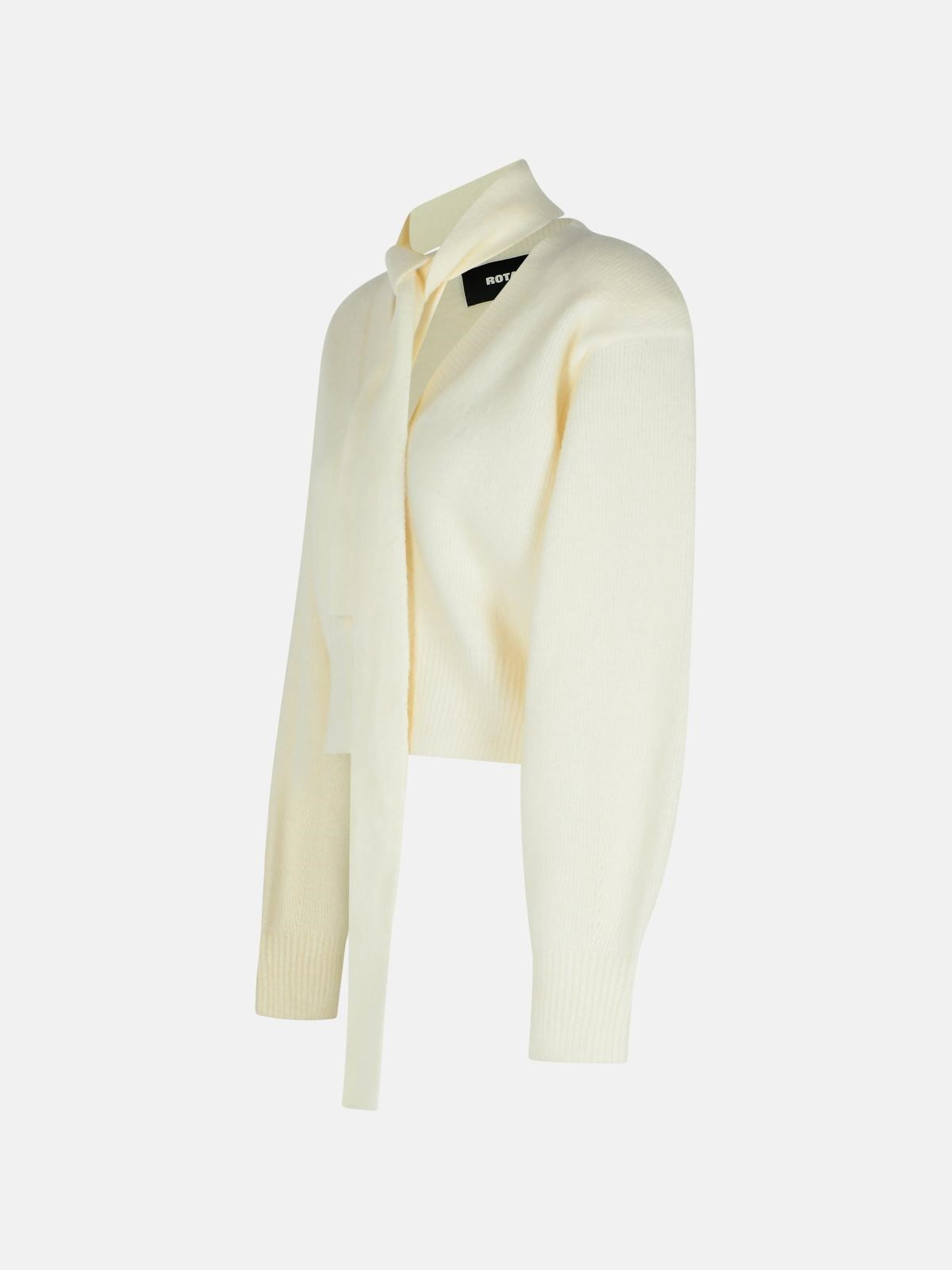 'KAROLYN' IVORY ALPACA BLEND SWEATER - 2