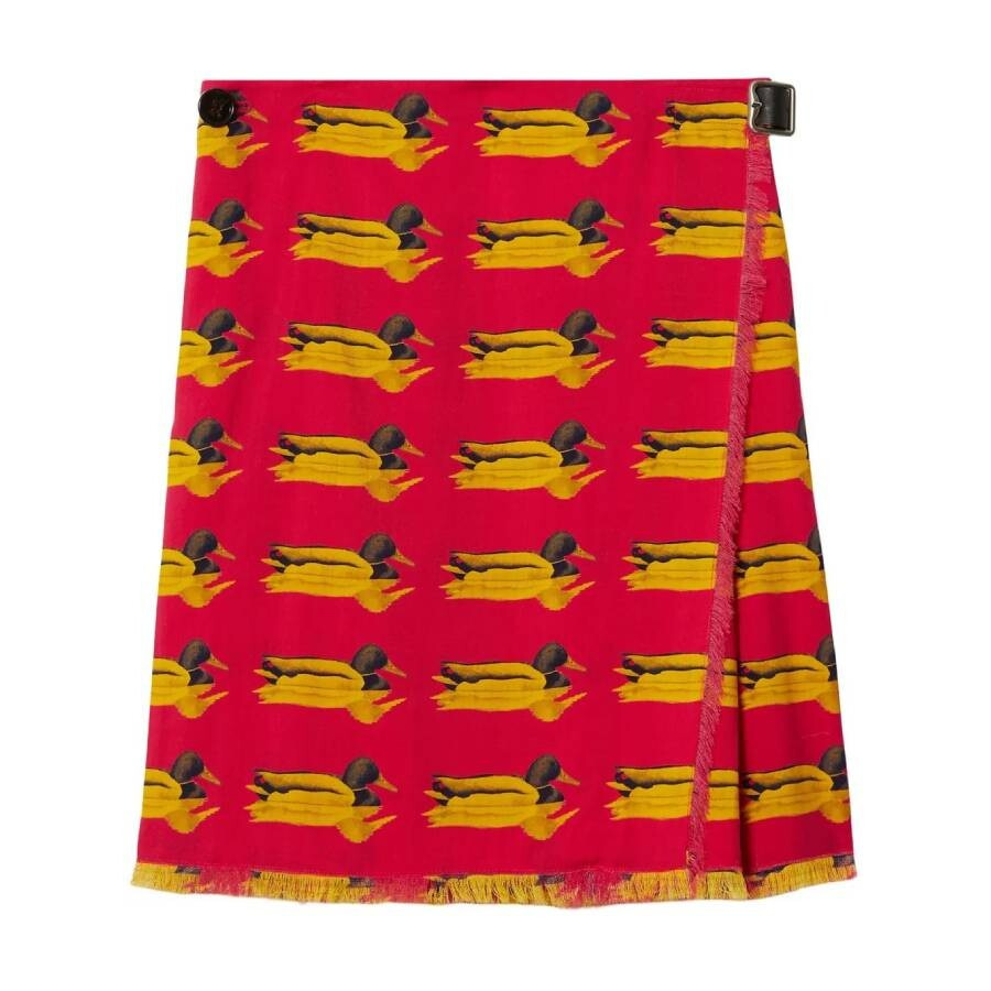 Burberry Duck Print Wool Mini Skirt - 5