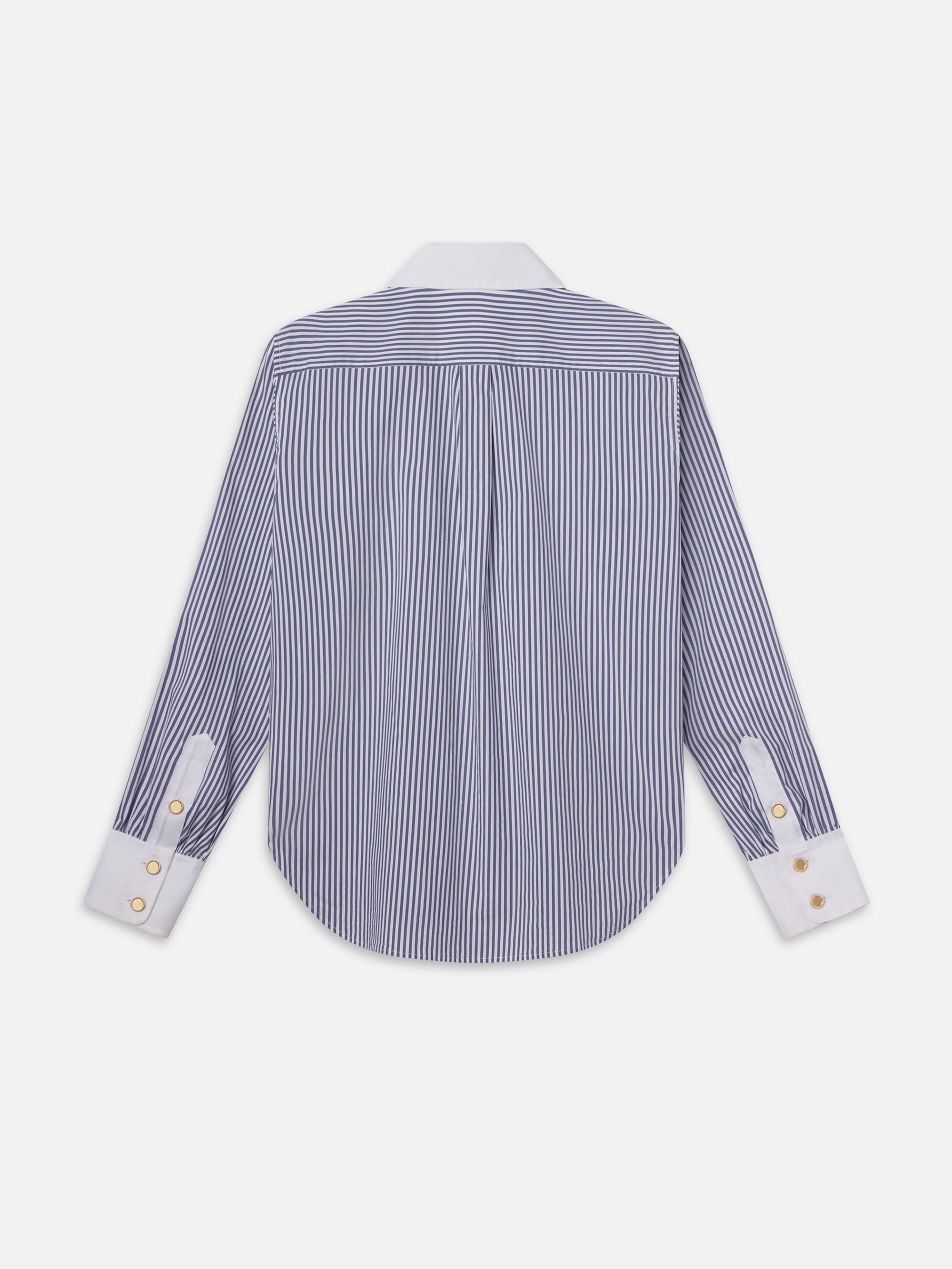 The Borrowed Shirt in Dark Chambray Multi - 5