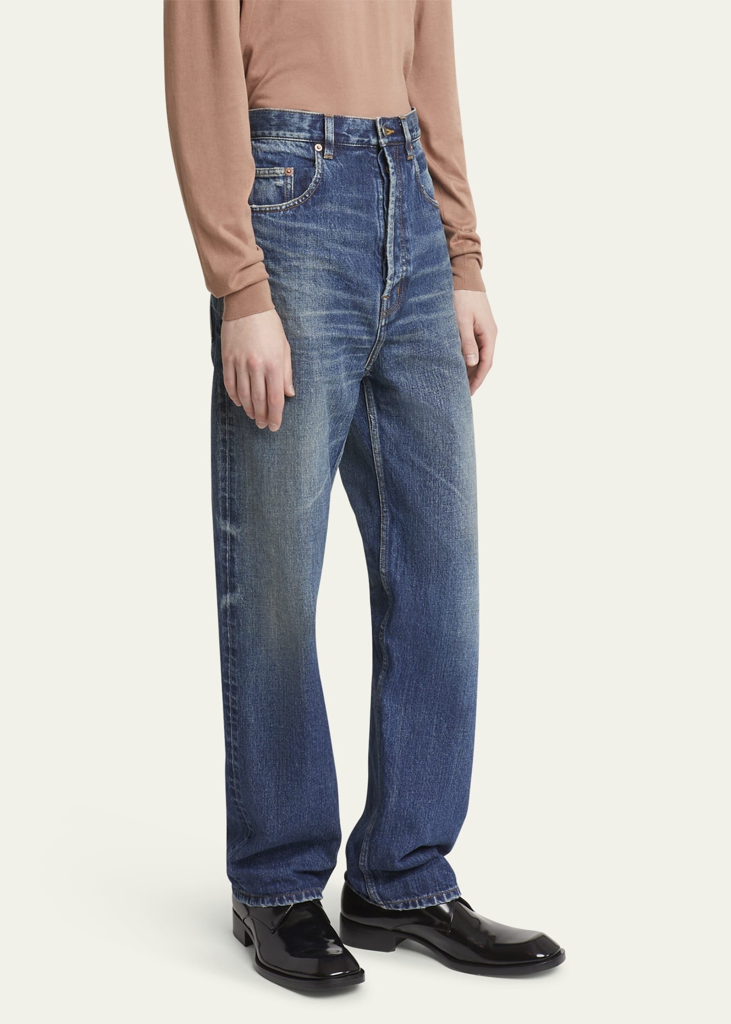 Men's High-Waist Baggy Jeans - 4