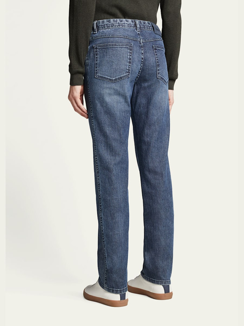 Brioni Dark-Wash Stretch-Denim Jeans outlook