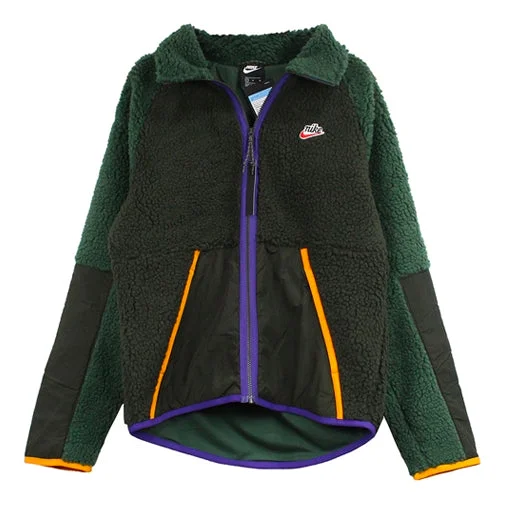 Nike Unisex Sportswear Stand Collar Jacket Green BV3722-355 - 1