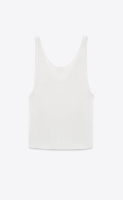 SAINT LAURENT tank top in ribbed knit outlook