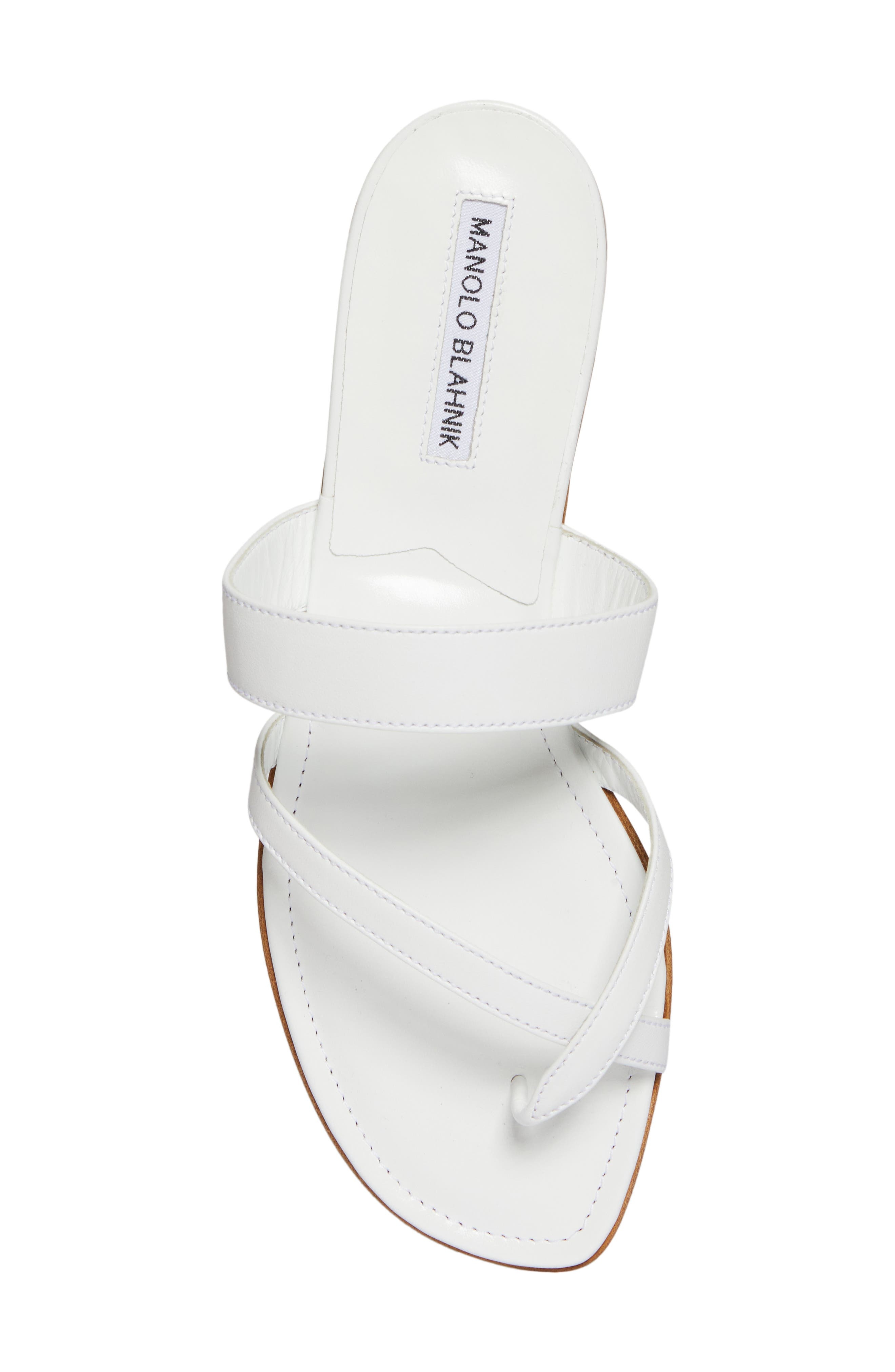 Manolo Blahnik Susa Sandal in White at Nordstrom - 5