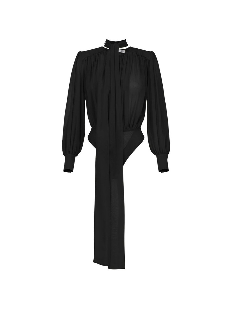 tie-neck bodysuit 1
