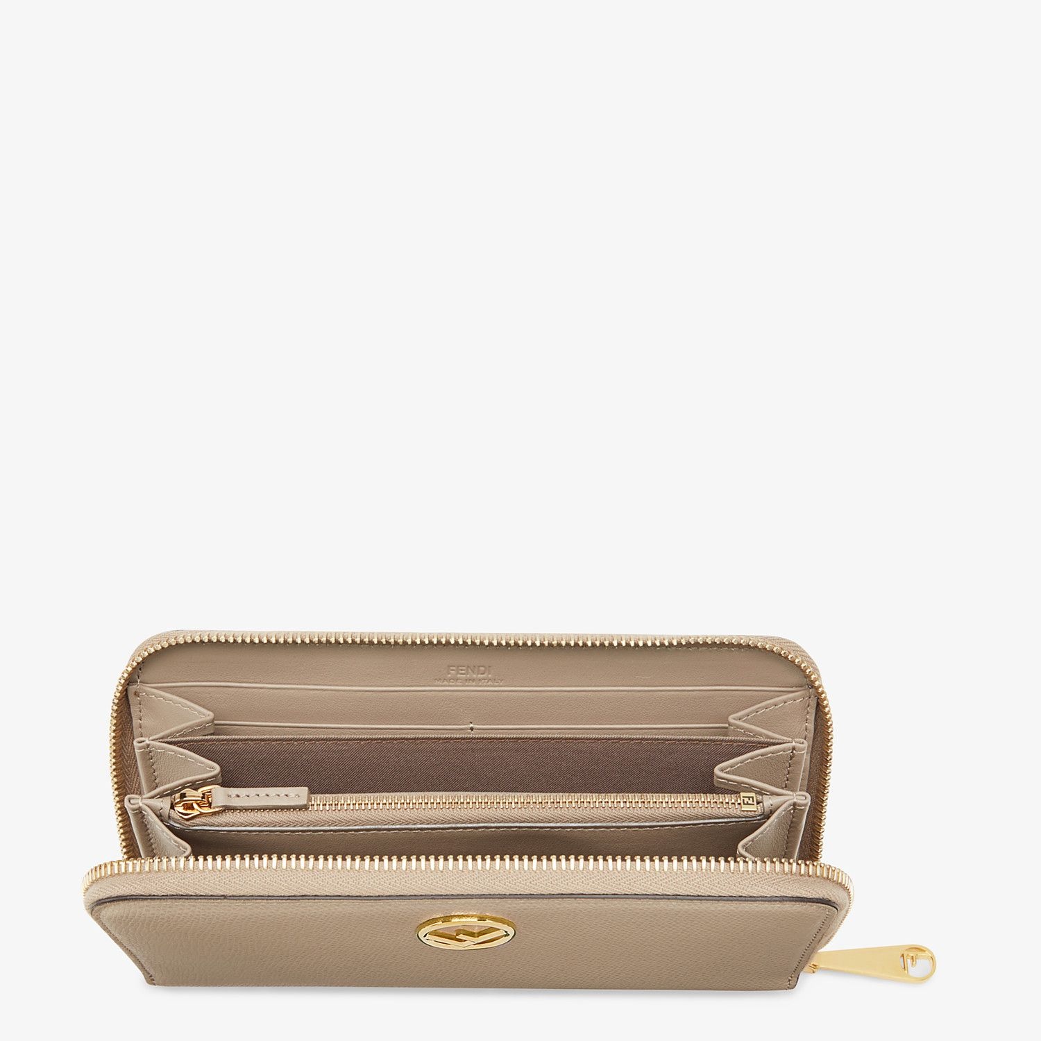 Beige leather wallet - 4