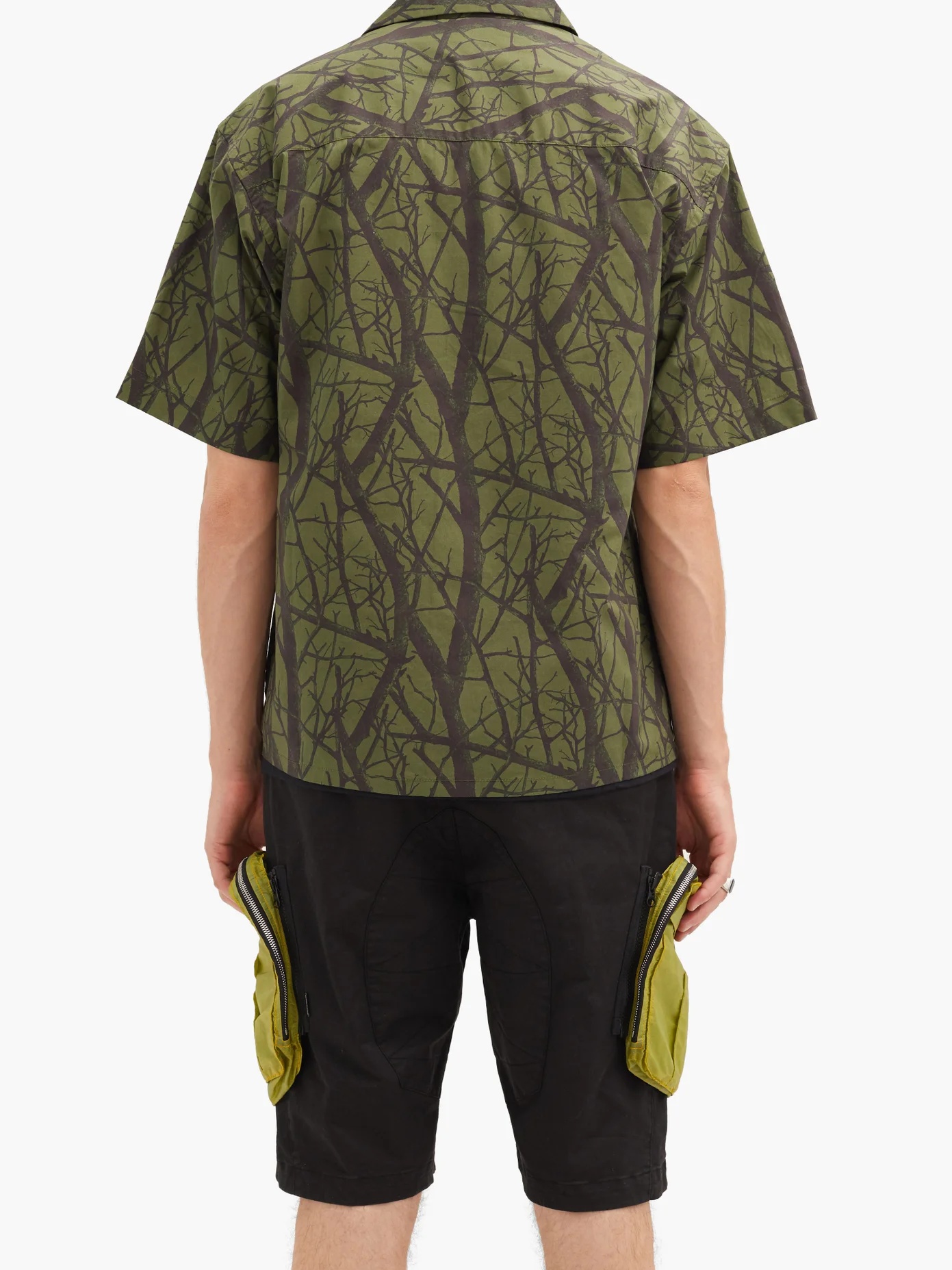 Practice tree-print cotton-poplin shirt - 5