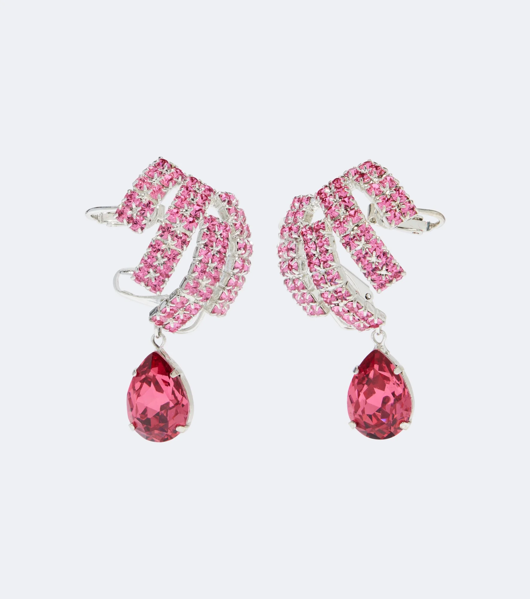 Crystal-embellished drop earrings - 1